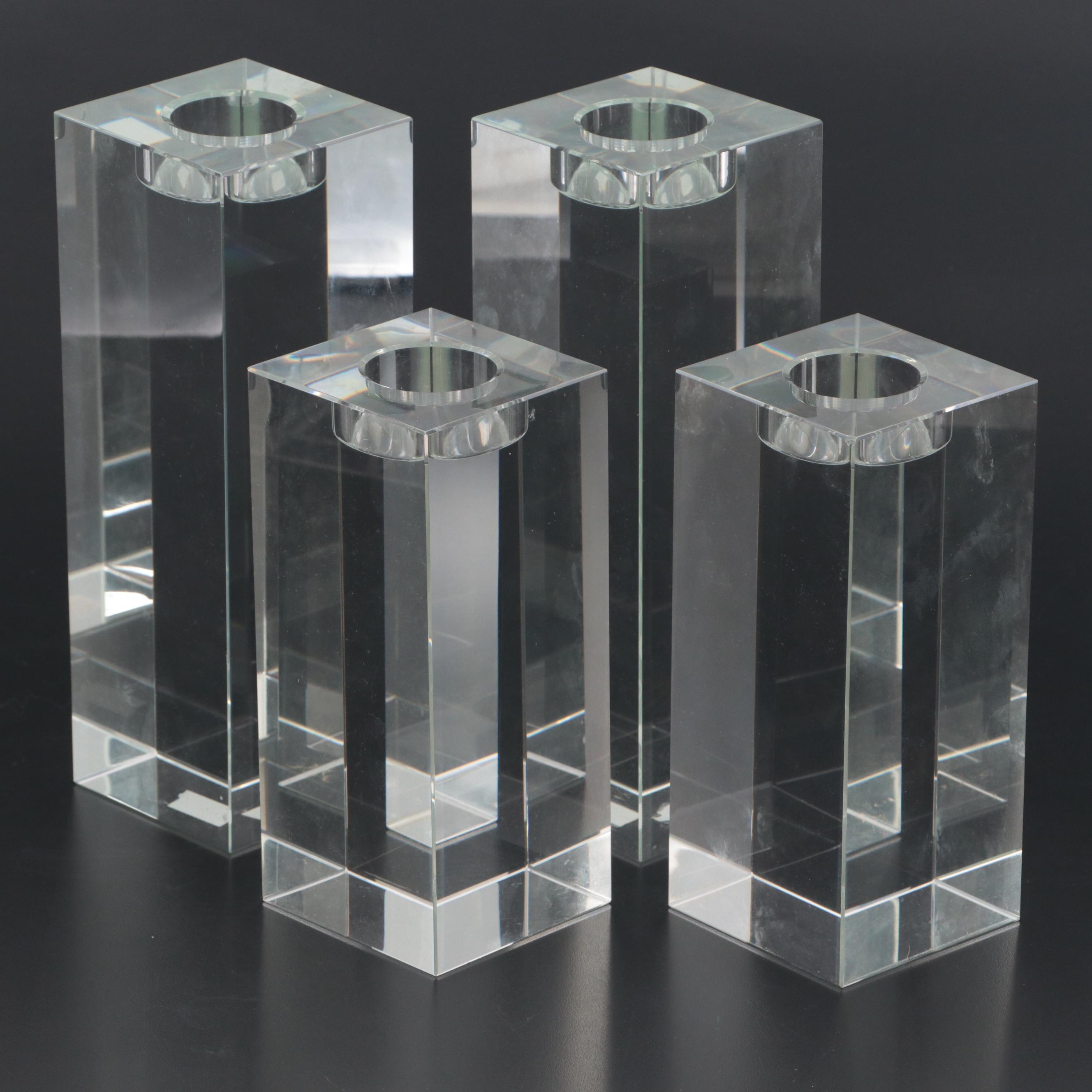 Z Gallerie Glass Cube Tealight Holders