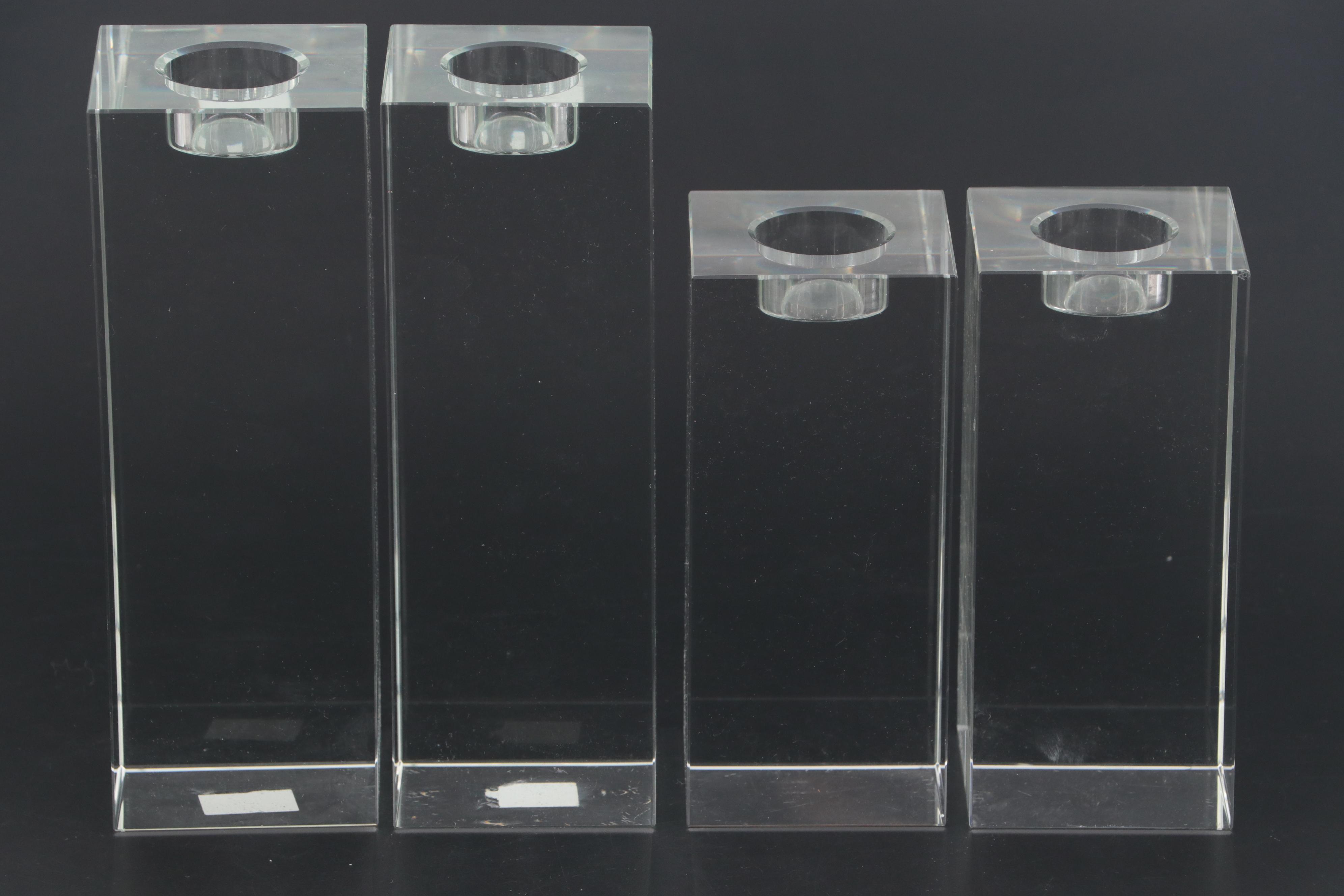 Z Gallerie Glass Cube Tealight Holders