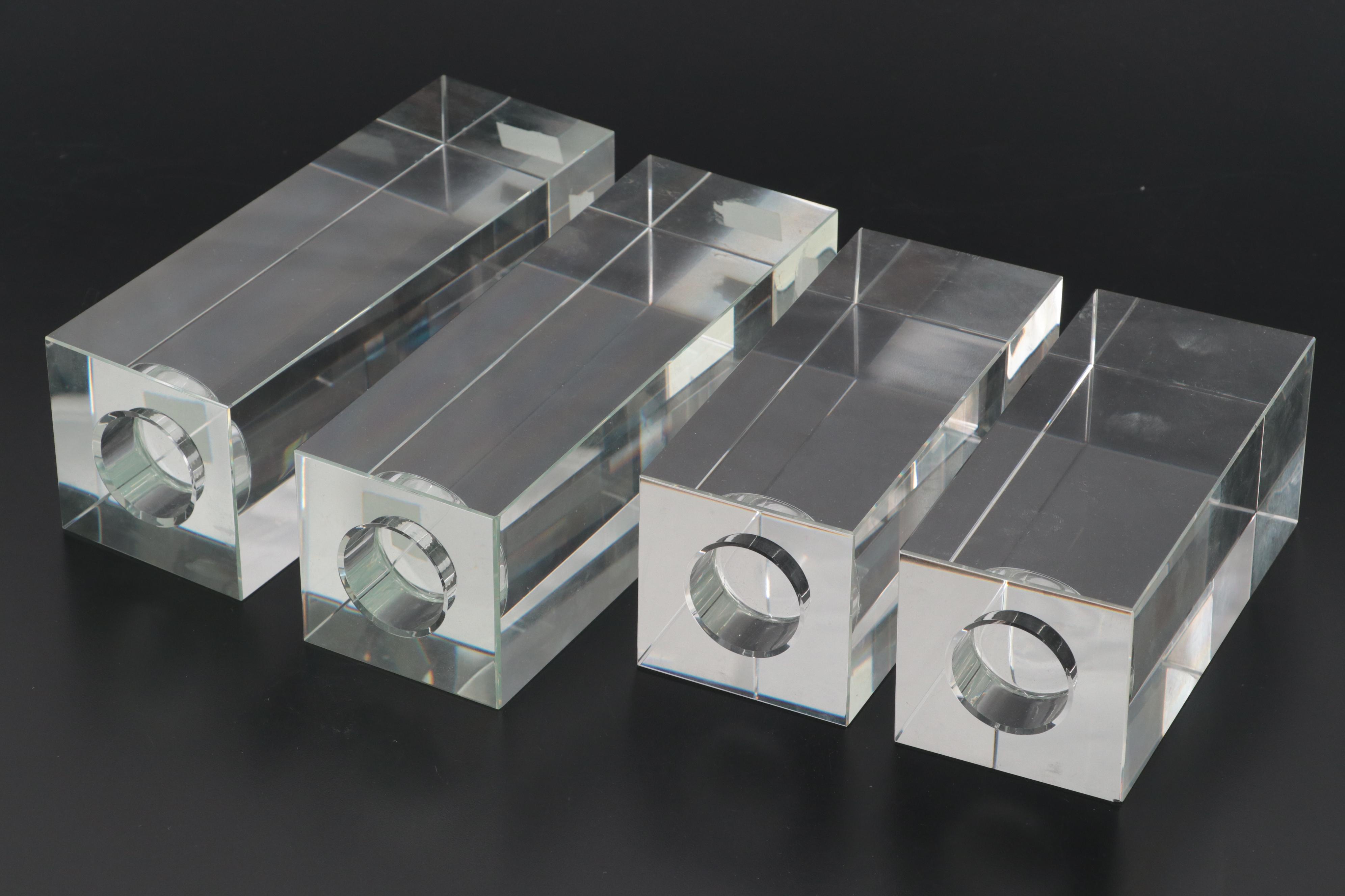 Z Gallerie Glass Cube Tealight Holders