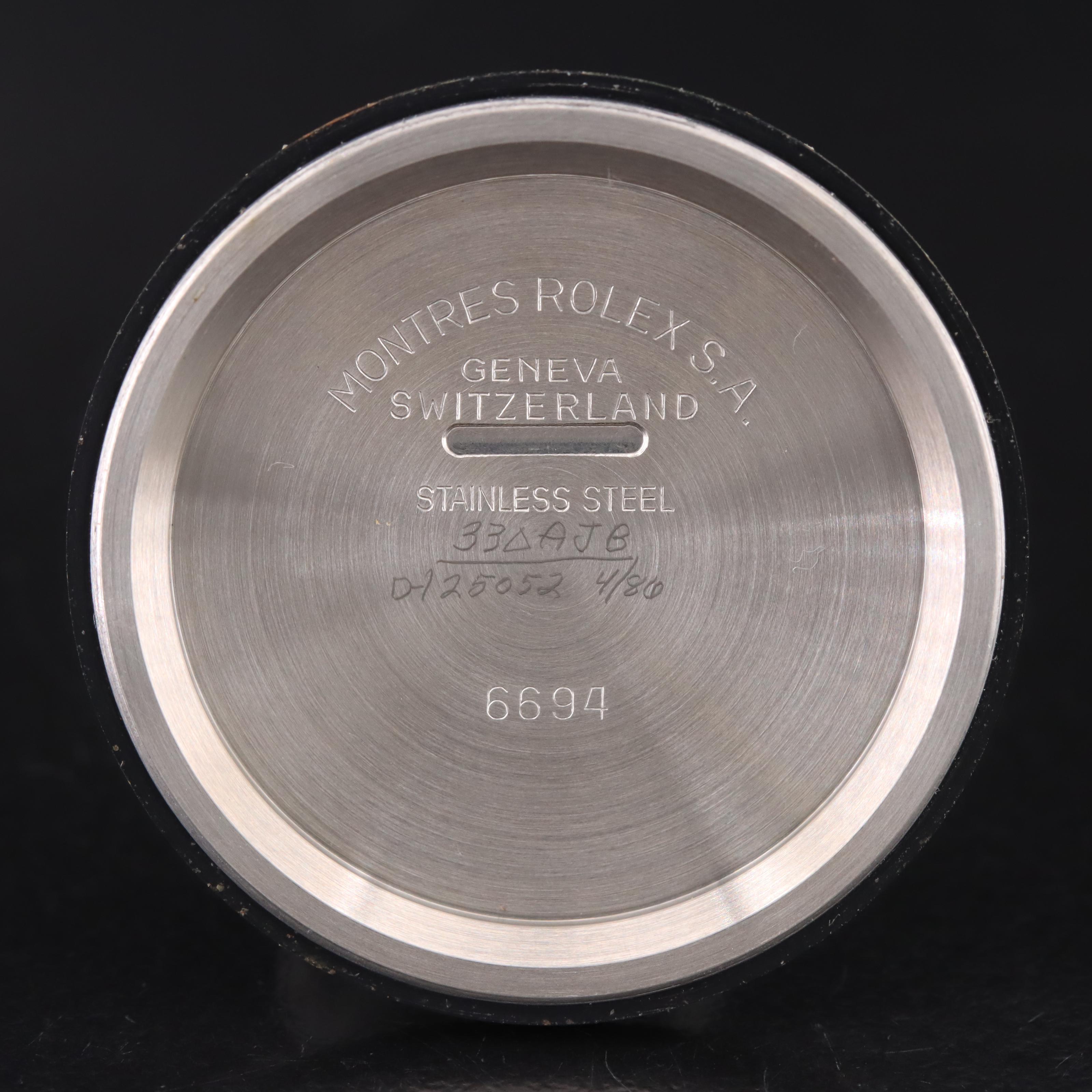 1981 Rolex Oysterdate Precision Hand-Wind Stainless Steel Watch