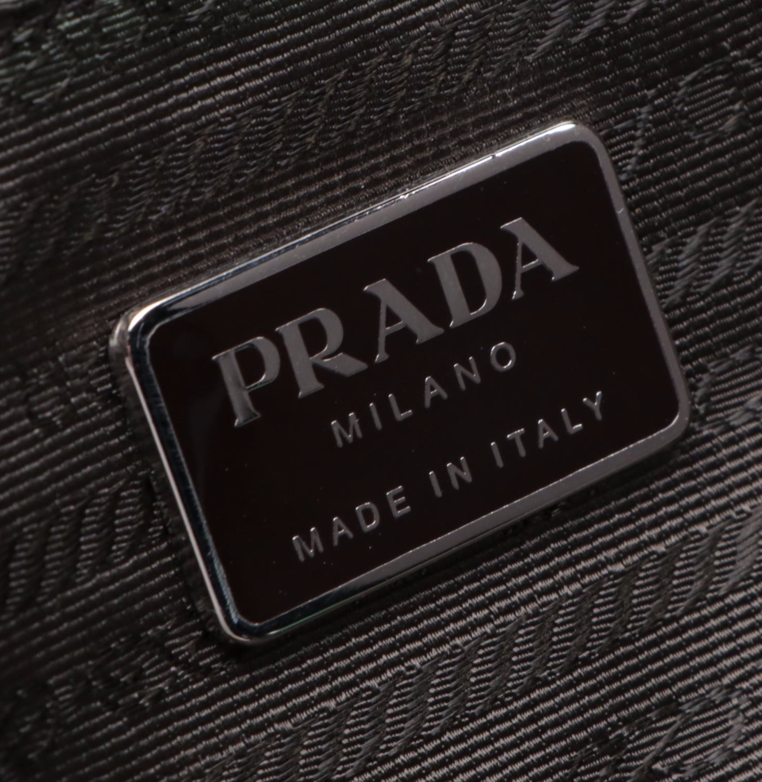 Prada Nylon and Leather Shoulder Bag