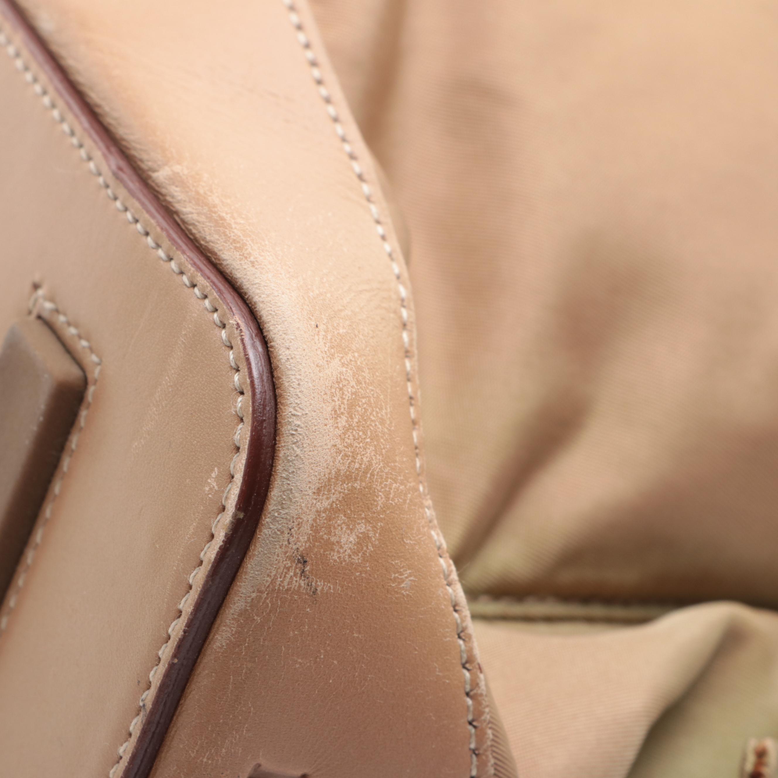 Prada Nylon and Leather Shoulder Bag