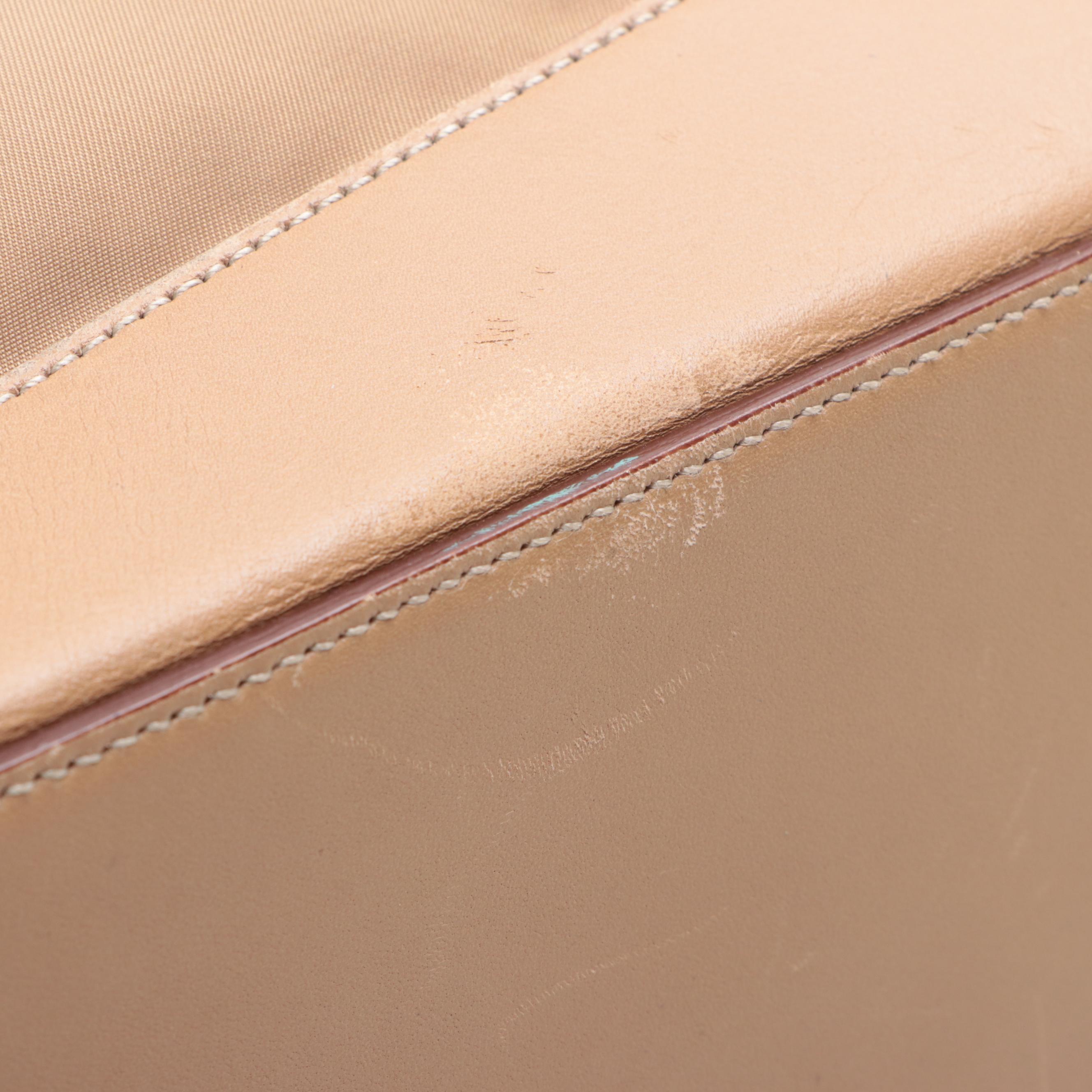 Prada Nylon and Leather Shoulder Bag