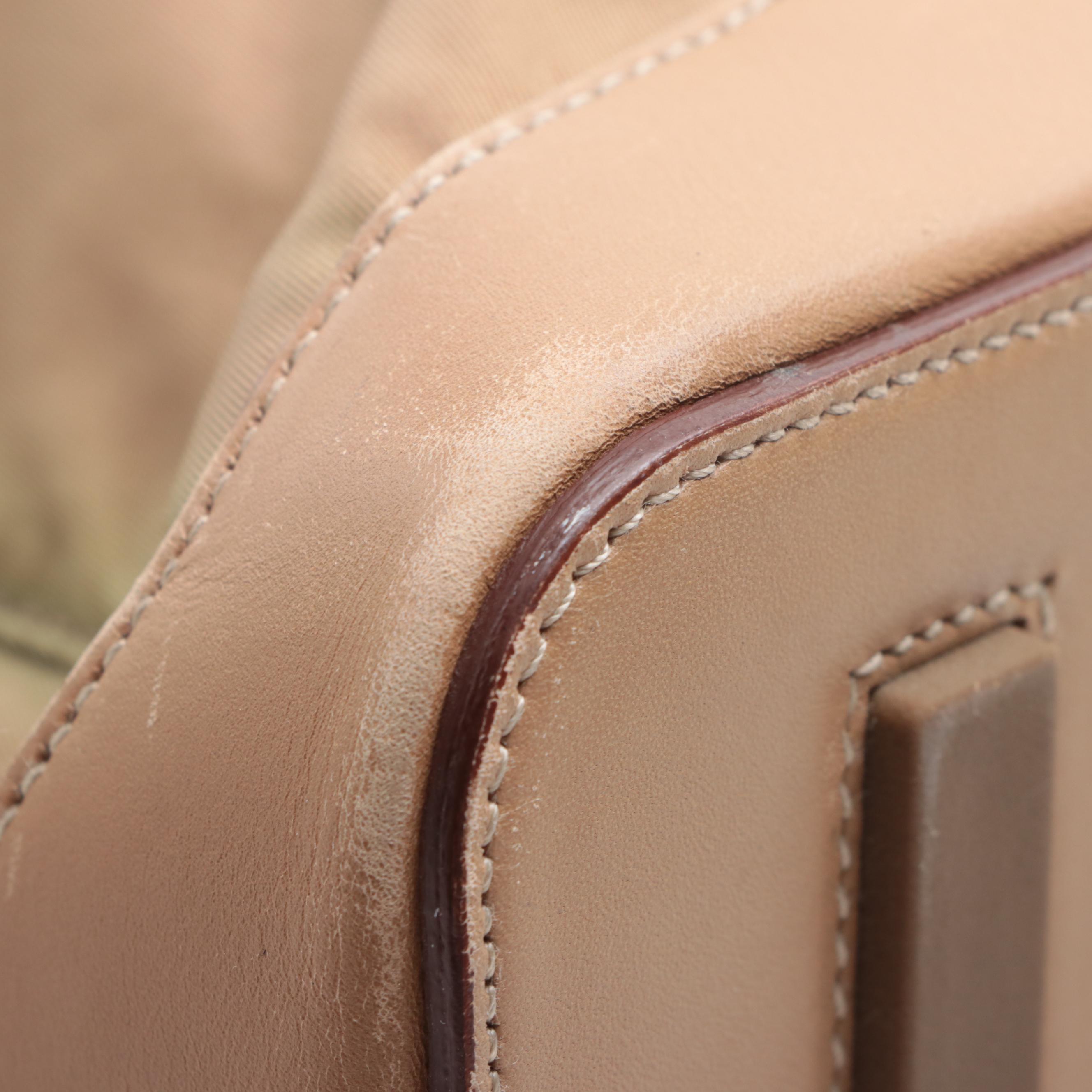 Prada Nylon and Leather Shoulder Bag