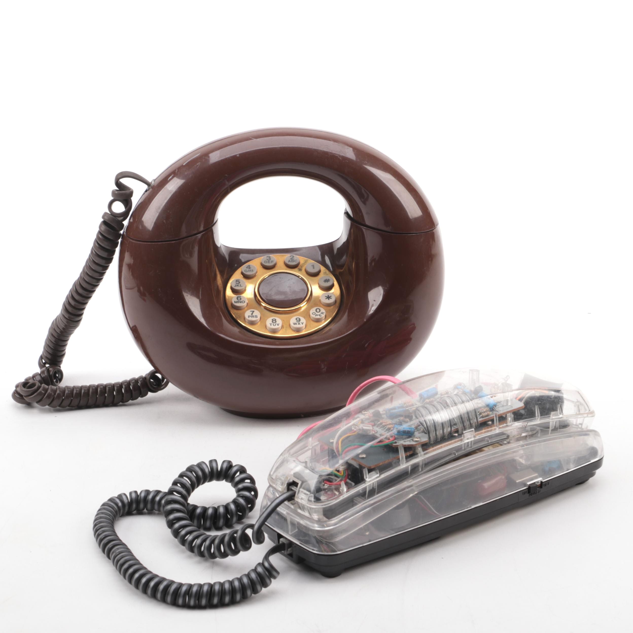 American Telecommunications and Lenoxx Push Button Telephones, Late 20th Century