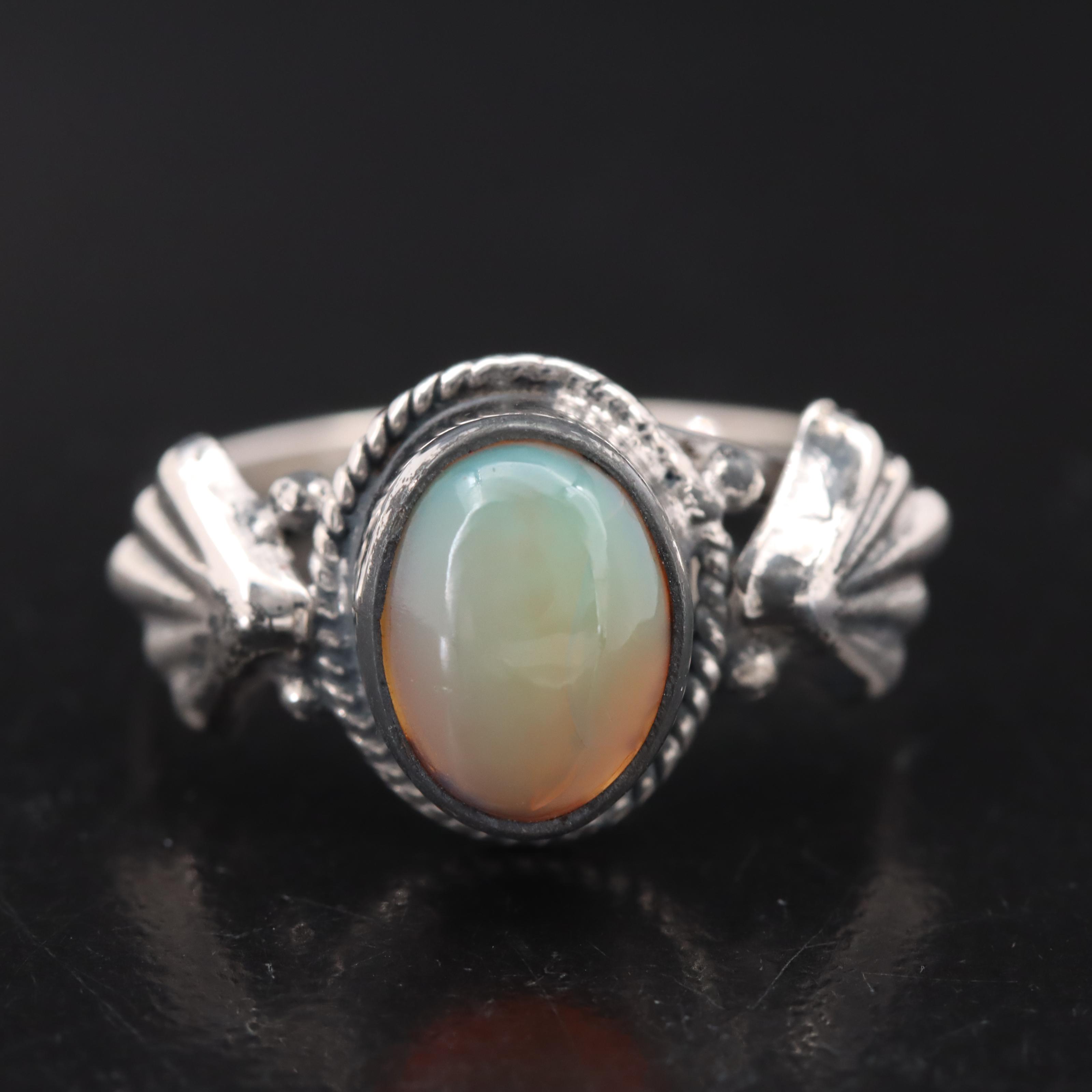 Sterling Opal Ring