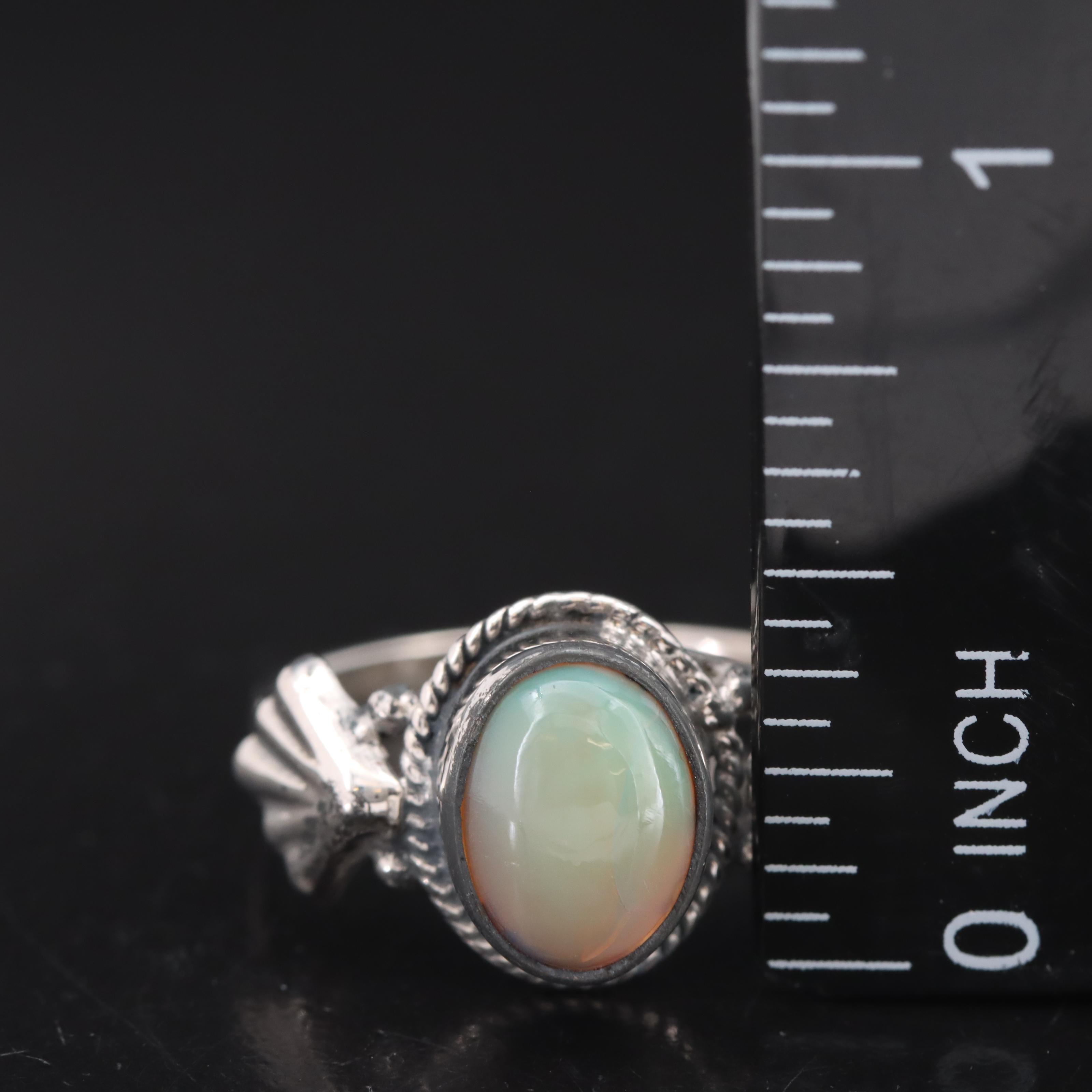 Sterling Opal Ring