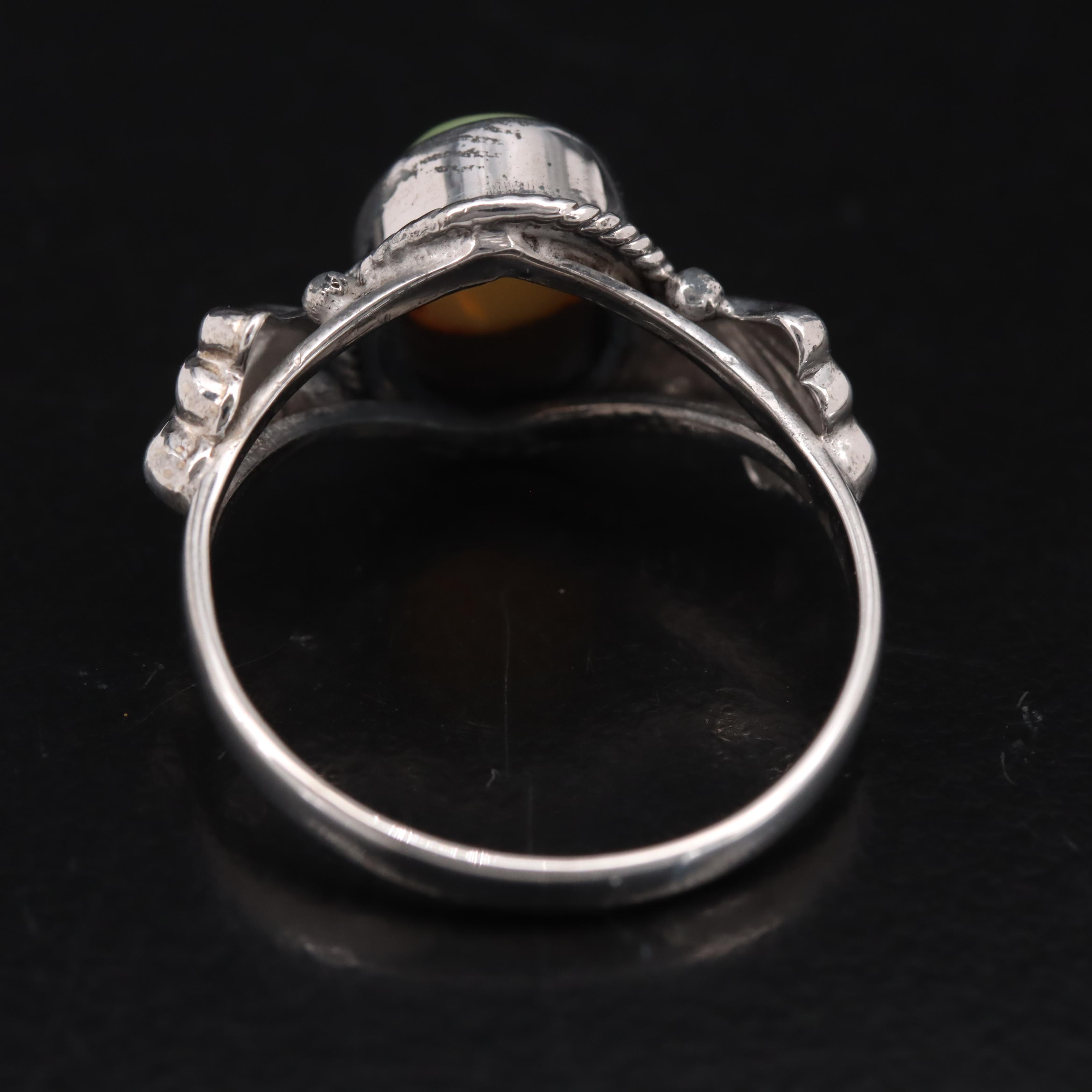 Sterling Opal Ring