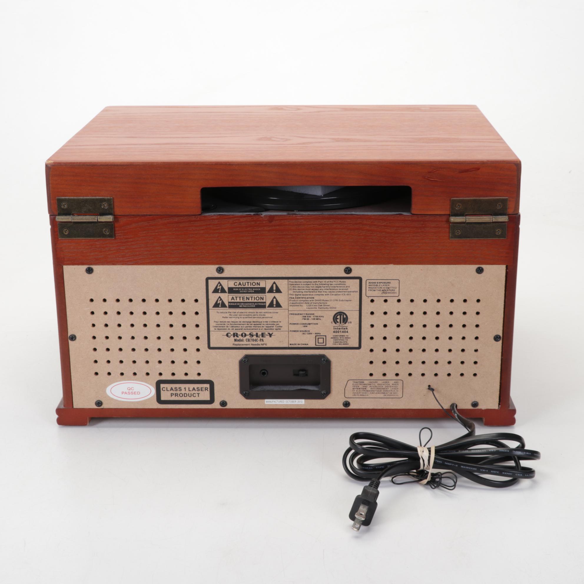Crosley Tabletop Radio, CD, Tape Deck and Turntable, 2013