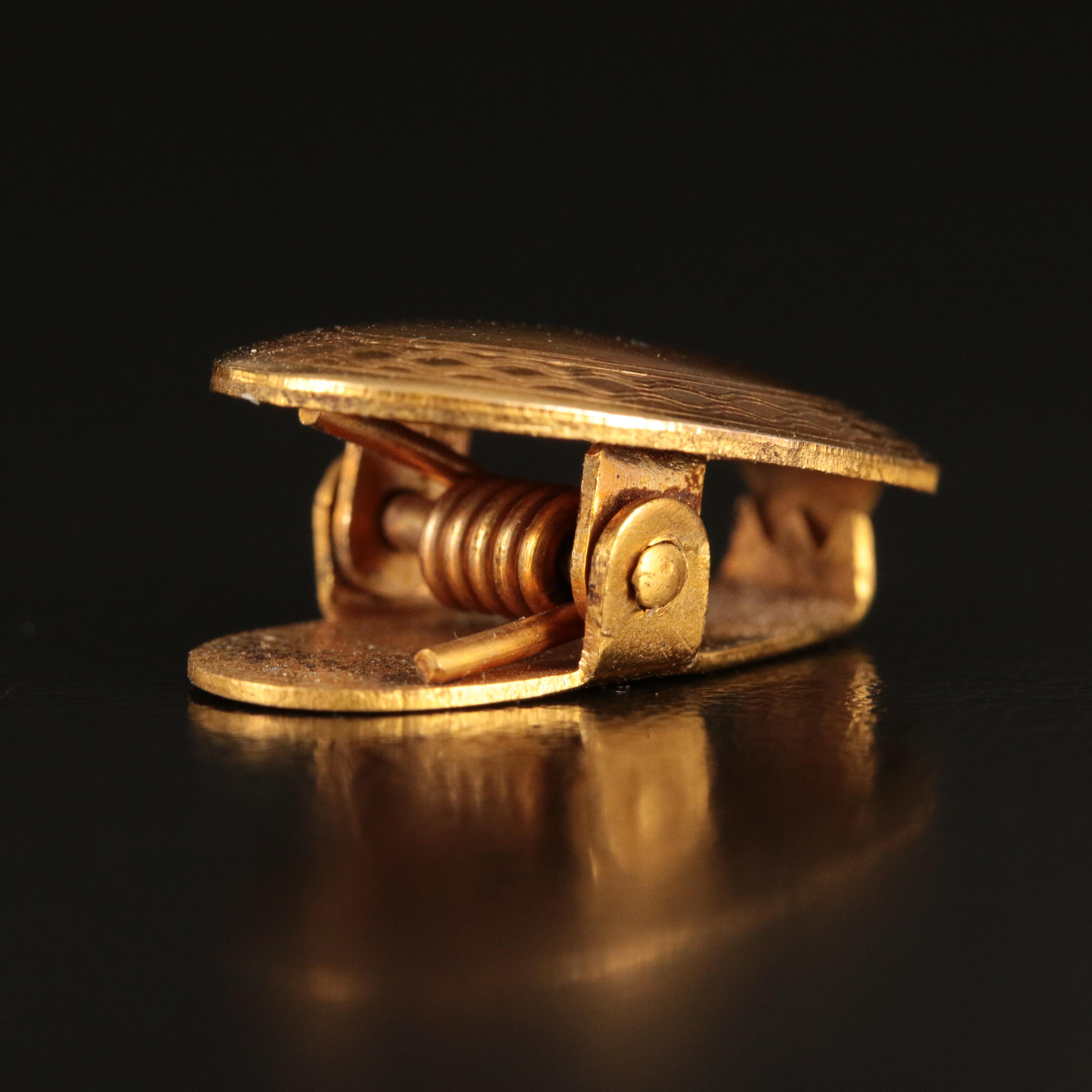 10K Rose Gold Diamond Ring, Engraved Initial Ring and Tie Clip