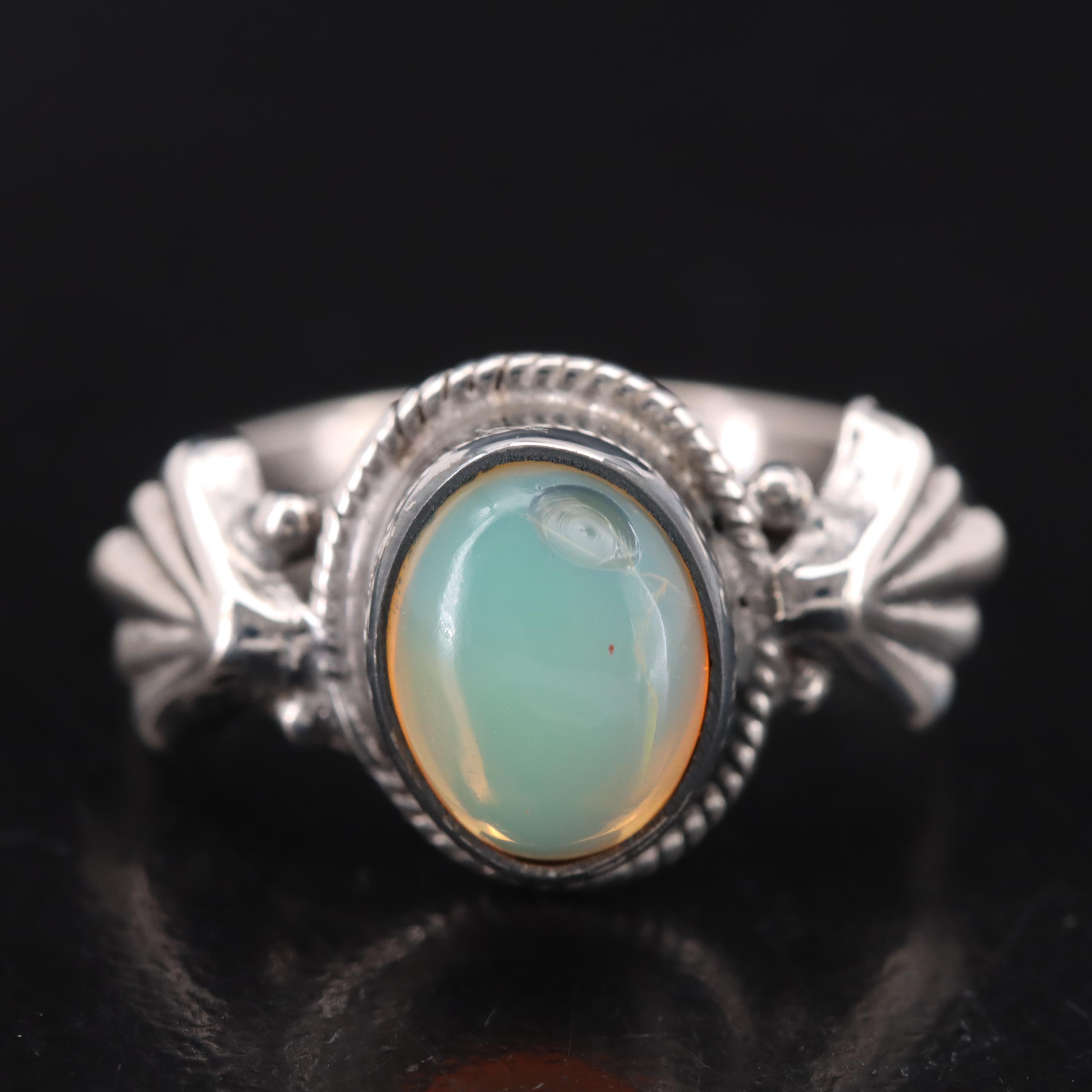 Sterling Opal Ring