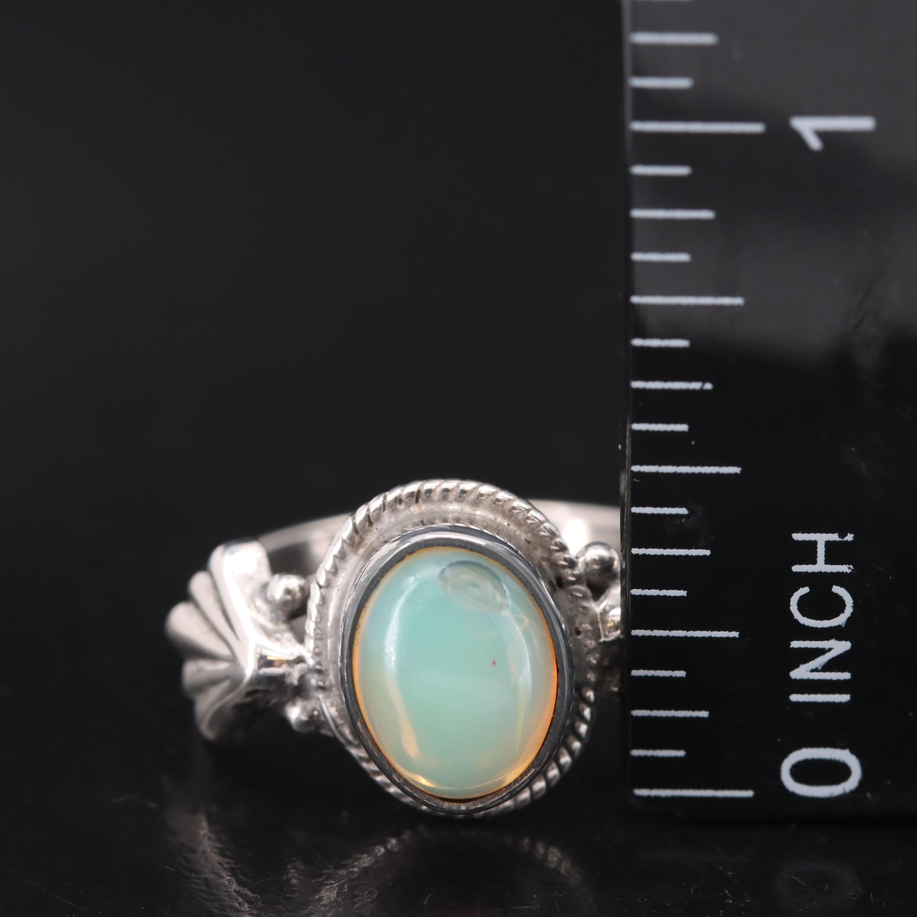 Sterling Opal Ring