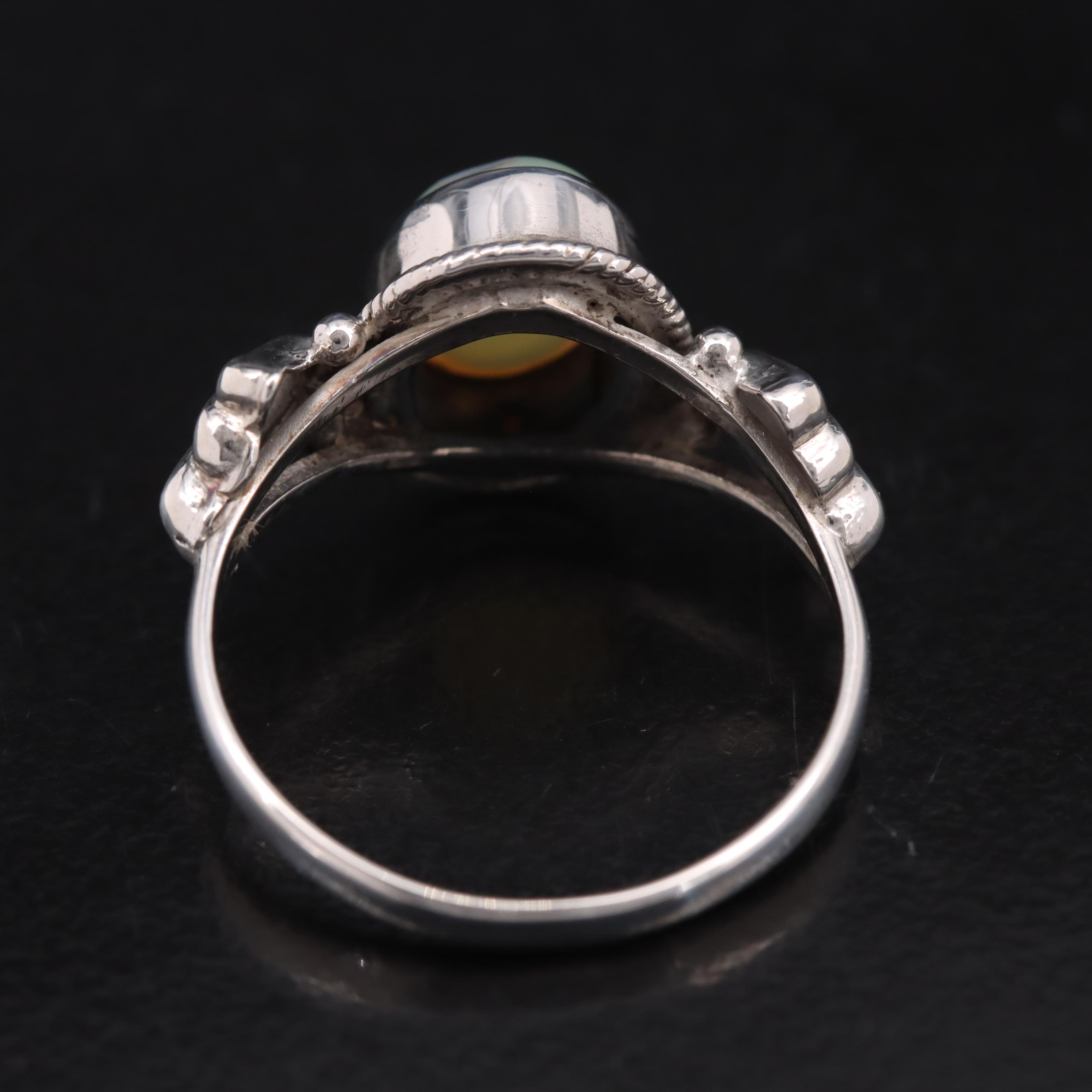 Sterling Opal Ring