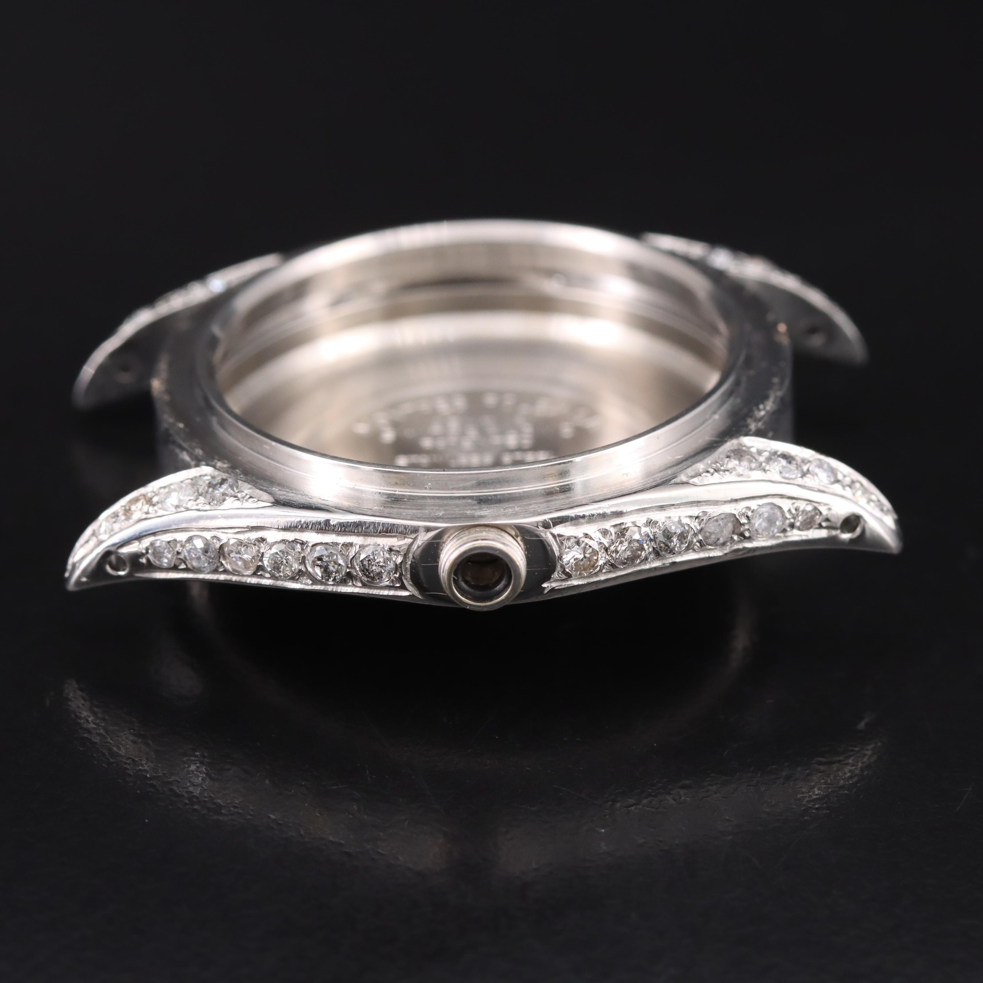 1968 Rolex Diamond and Stainless Steel Oyster Case