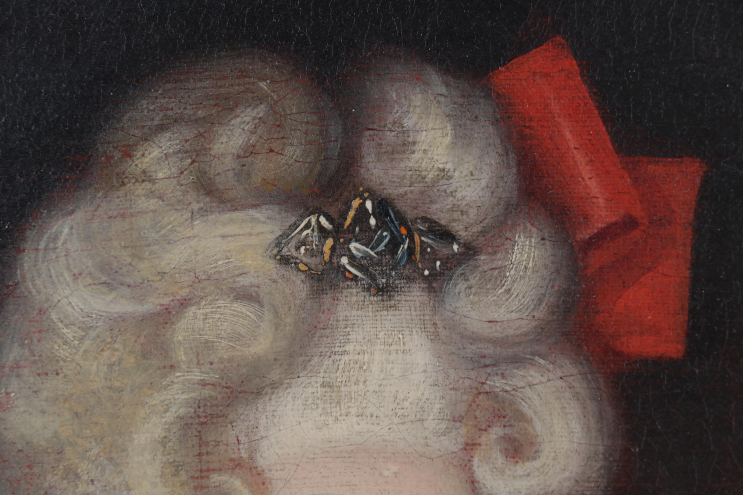 Copy Portrait Oil Painting After Jean Raoux, Circa 1932