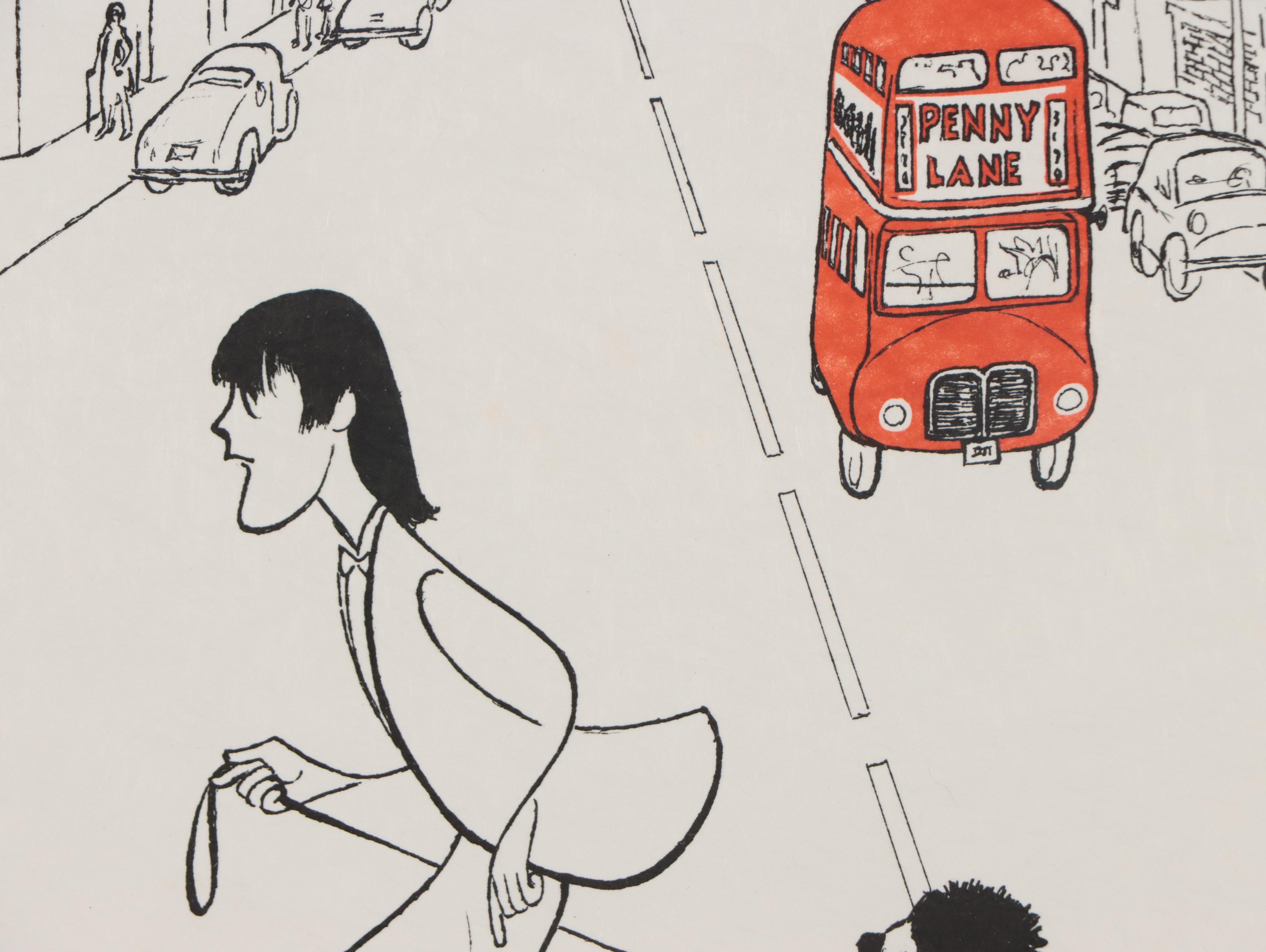 Albert Hirschfeld Lithograph "Paul McCartney," 2001