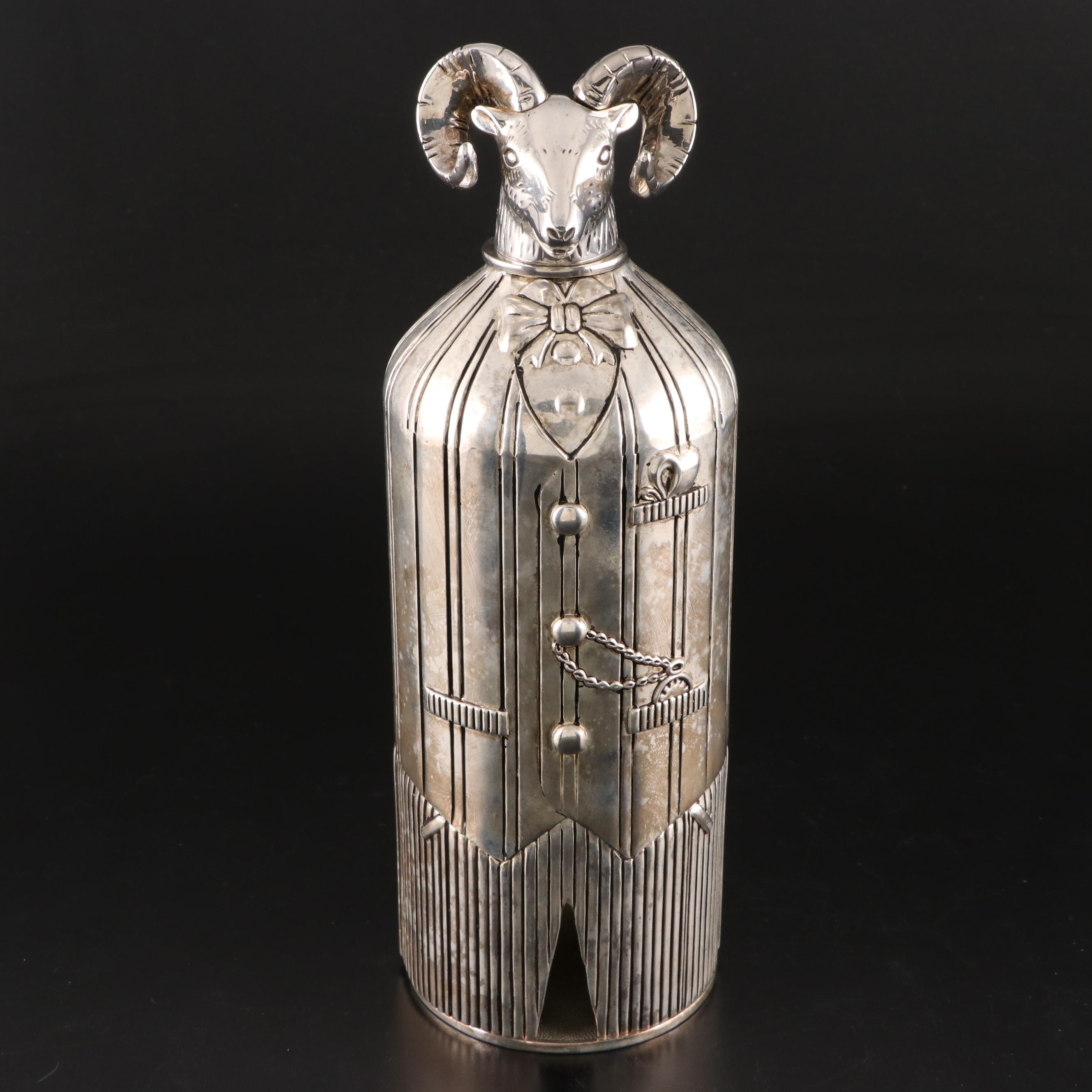 Godinger Silver Plate Bottle with Other Ice Bucket and Cocktail Shakers