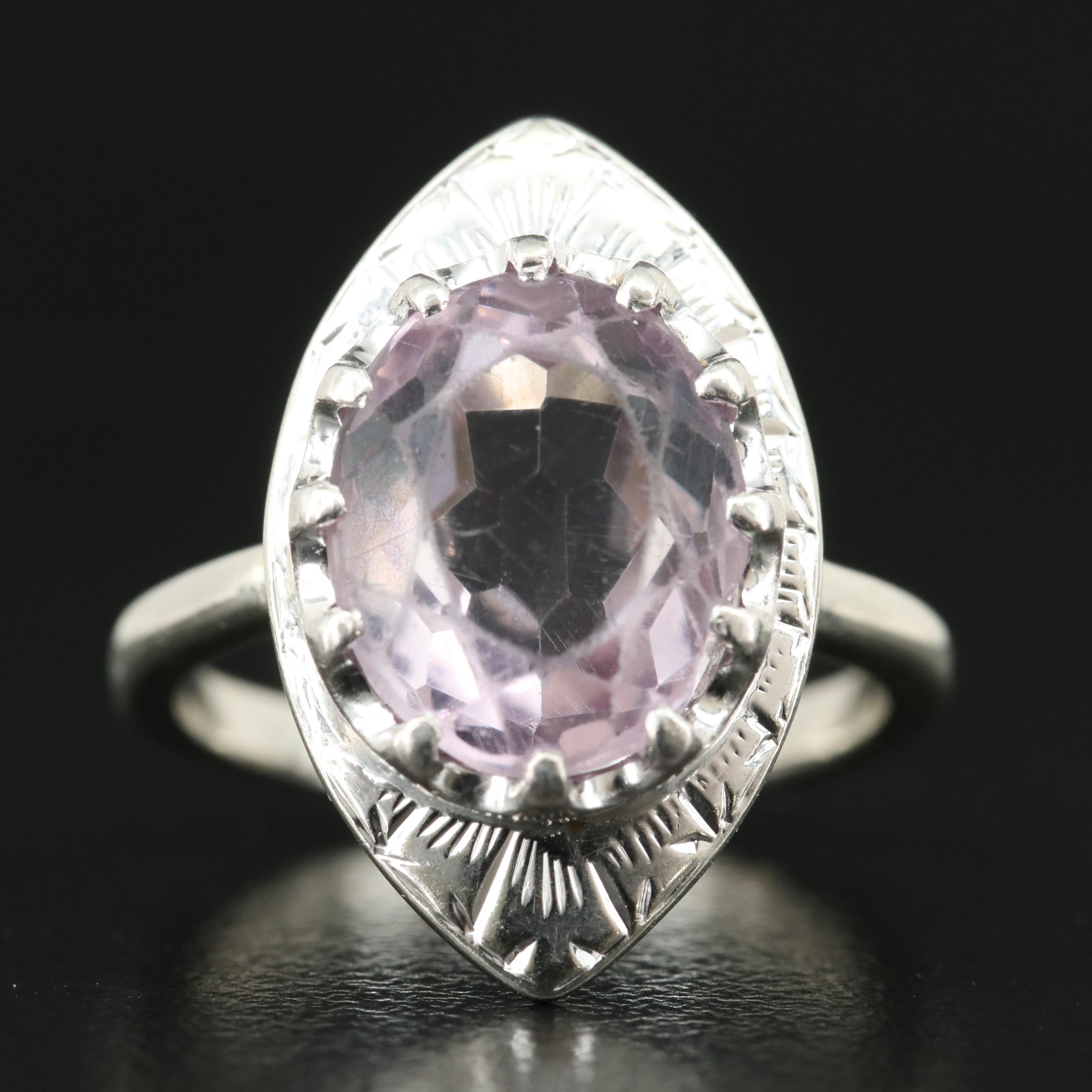 10K Amethyst Ring
