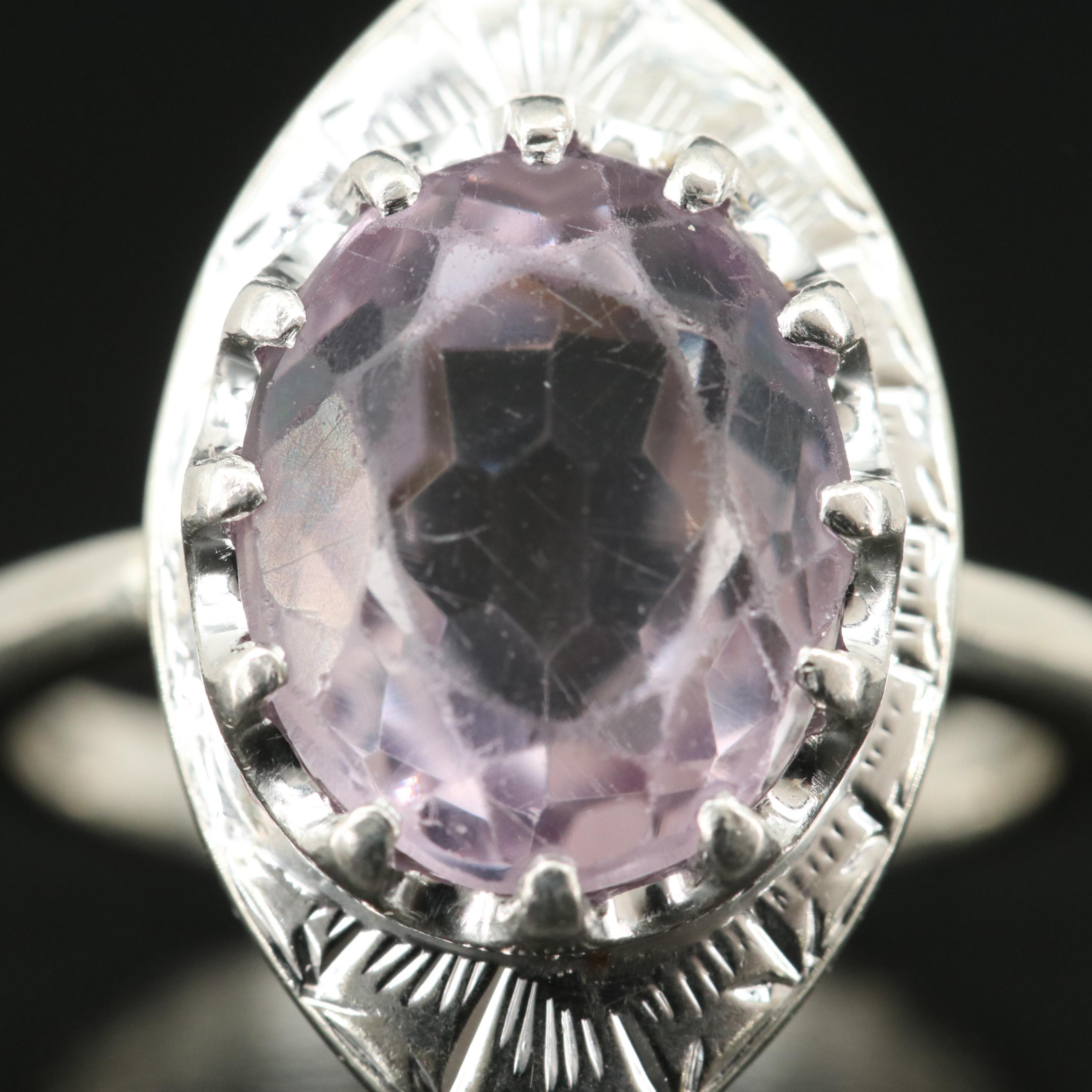 10K Amethyst Ring