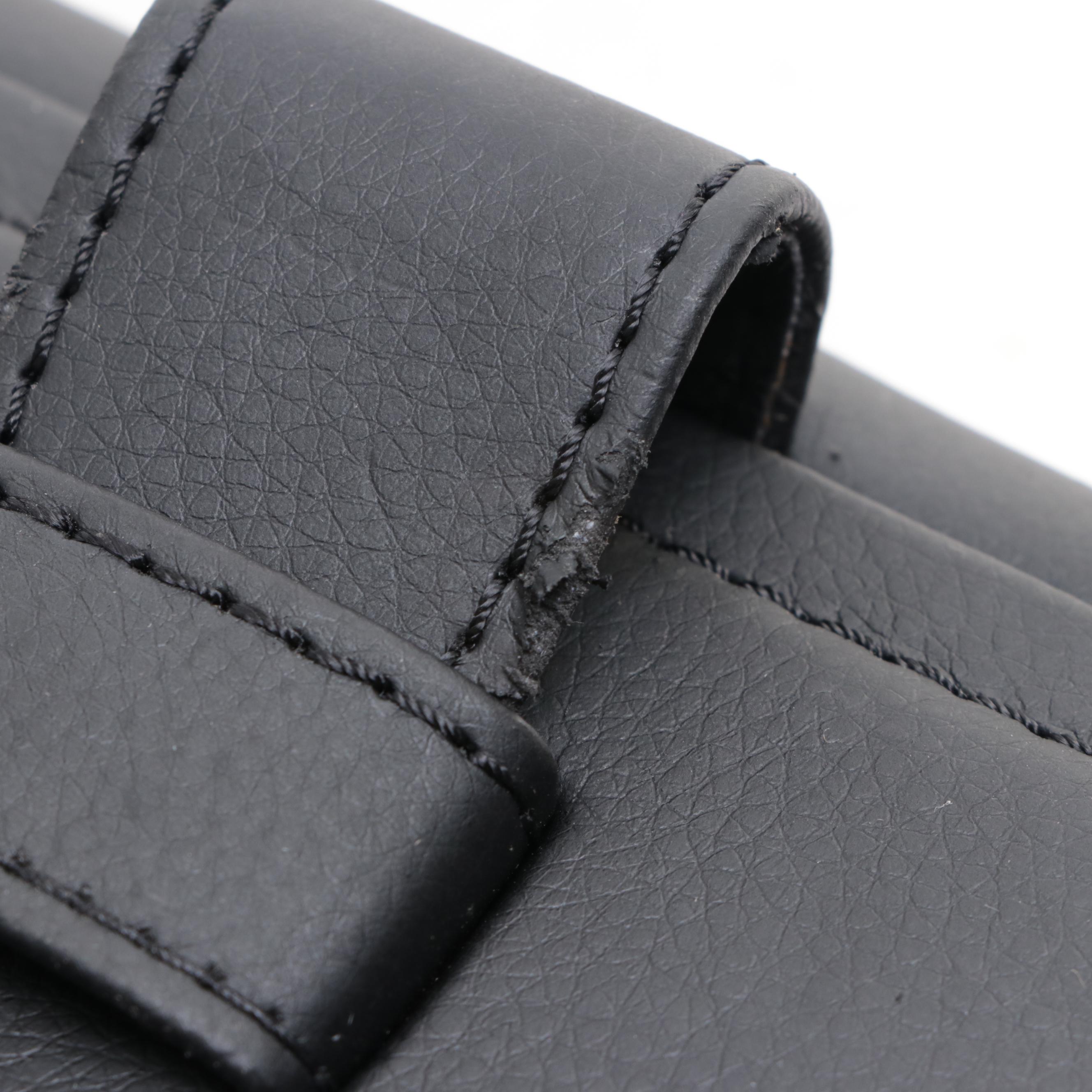 Leather Electric Rotating Watch Display Case with Holder