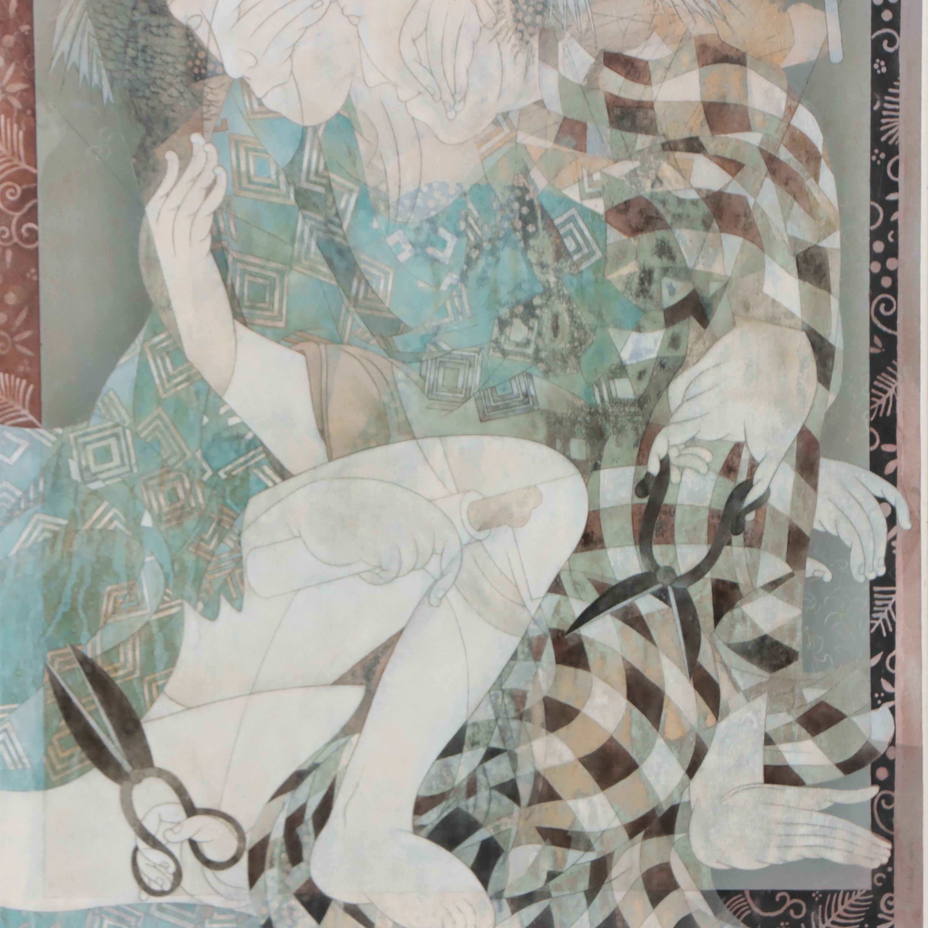 Thomas Orthmann Figurative Lithograph, 1986-87