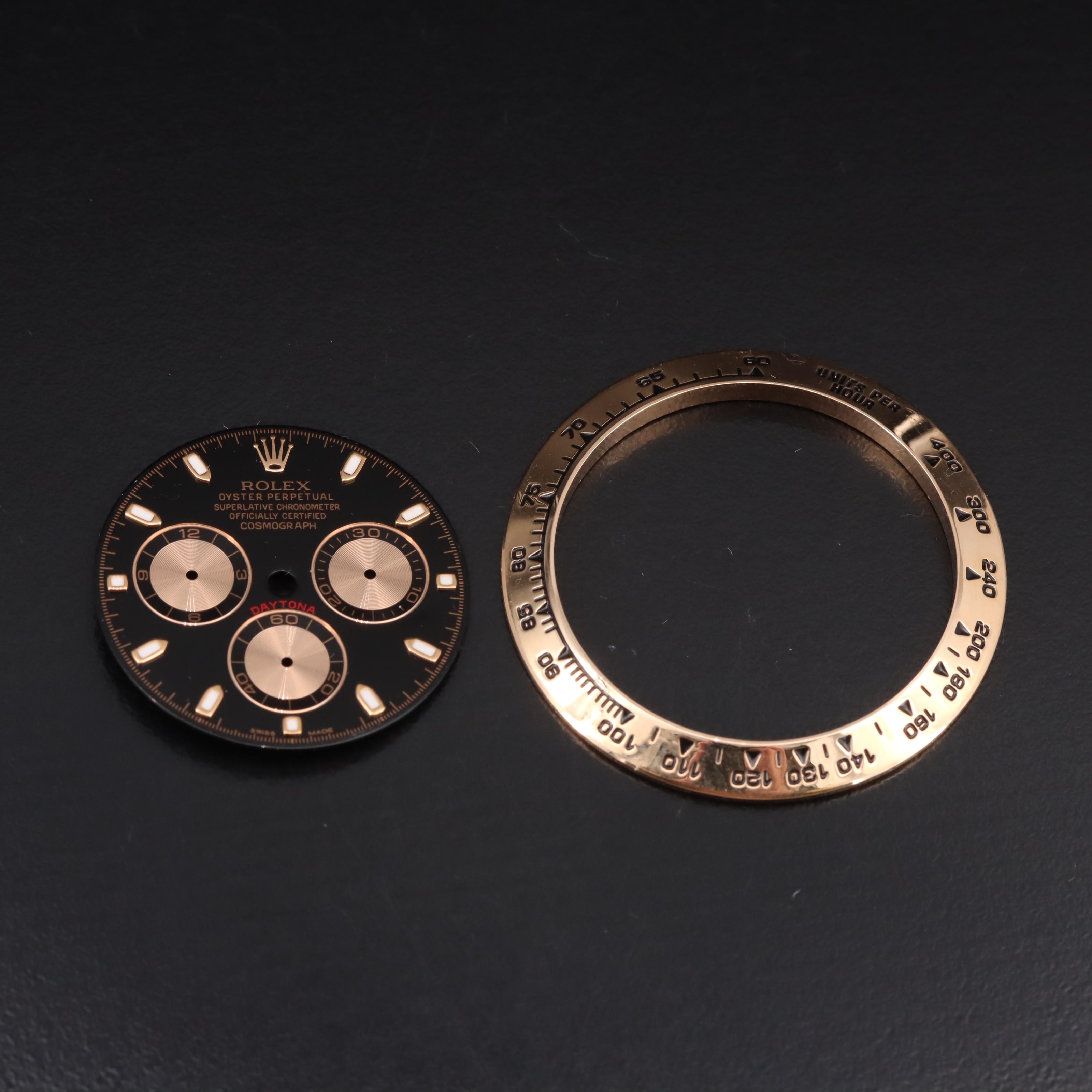 Rolex Daytona Cosmograph Dial and 18K Bezel