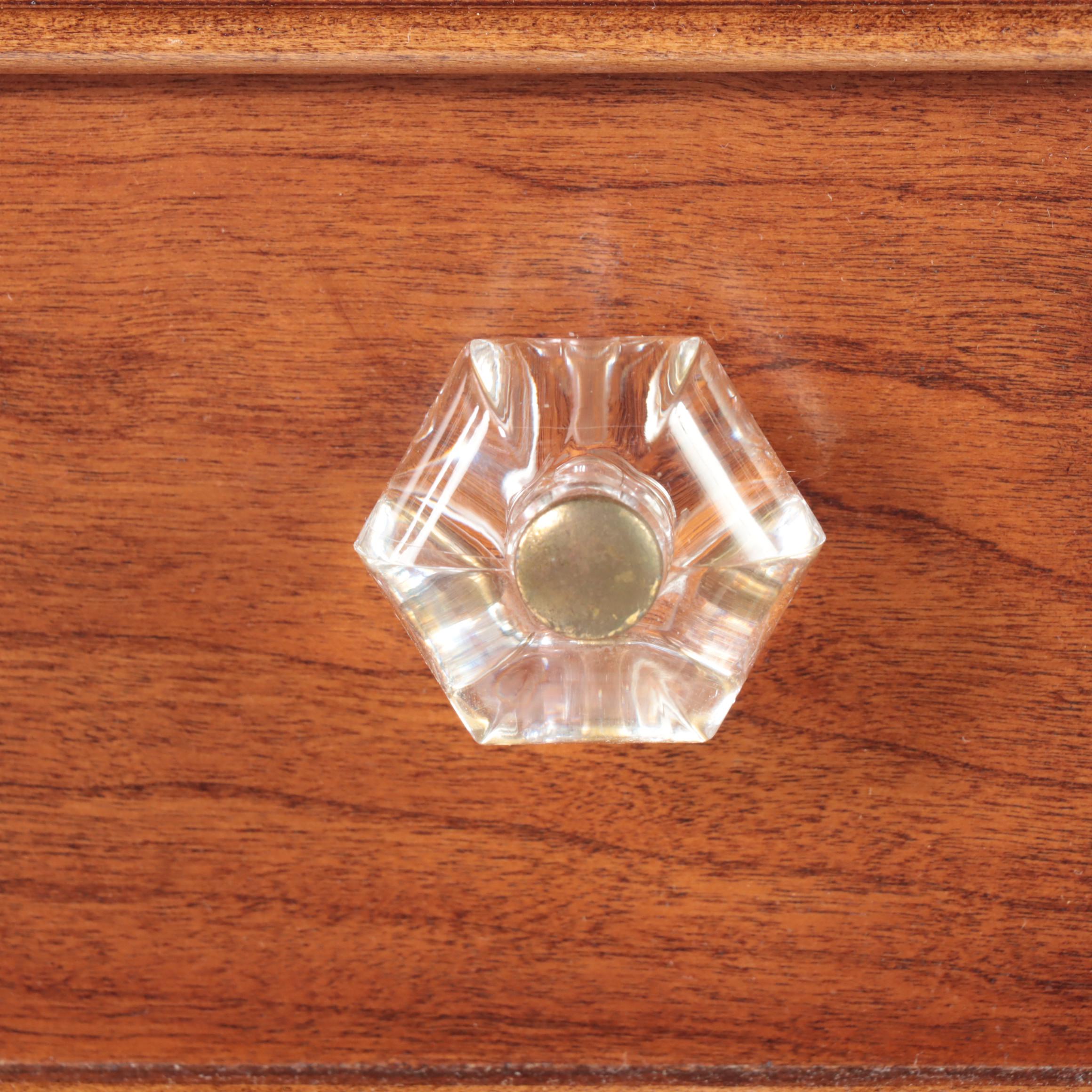 Lexington/Henry Link Cherrywood and Wicker Five-Drawer Chest