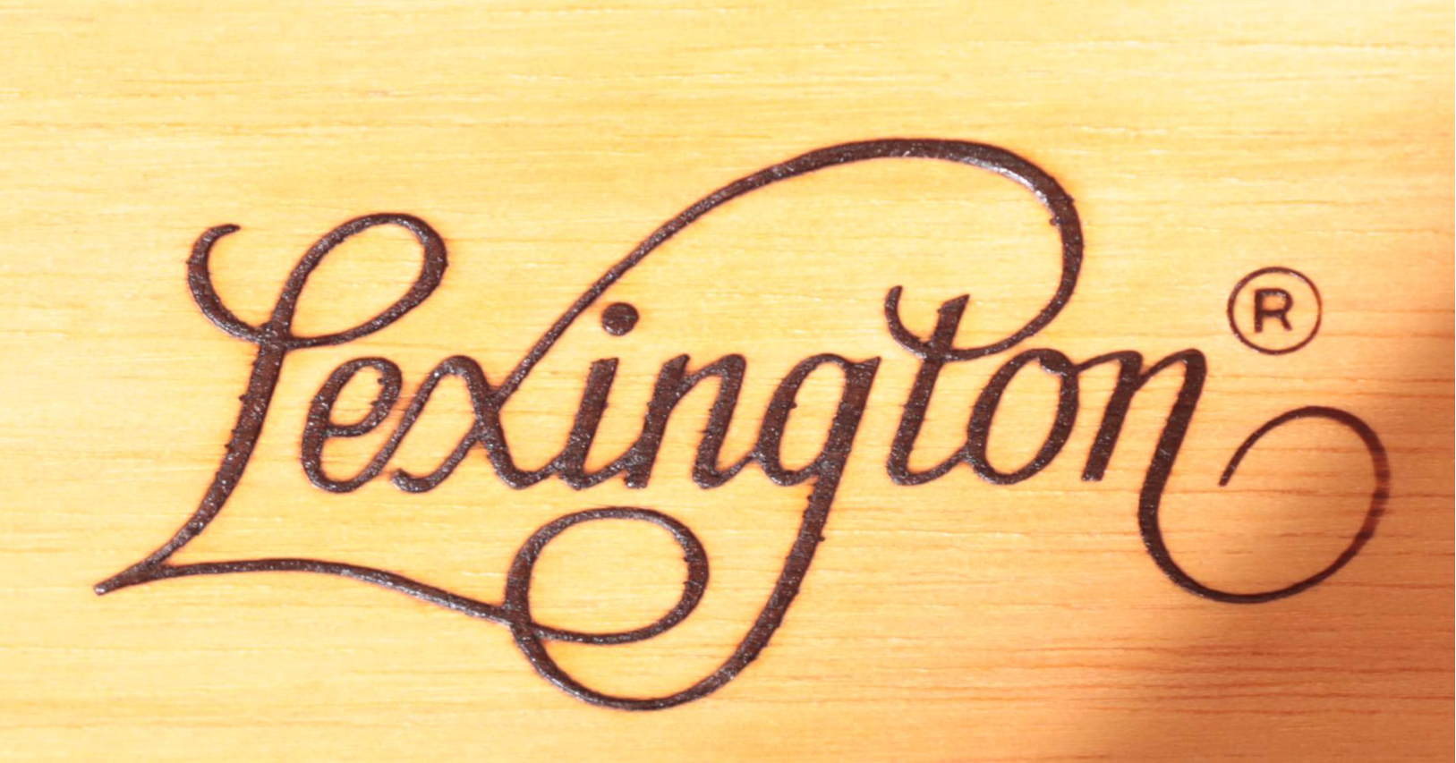 Lexington/Henry Link Cherrywood and Wicker Five-Drawer Chest