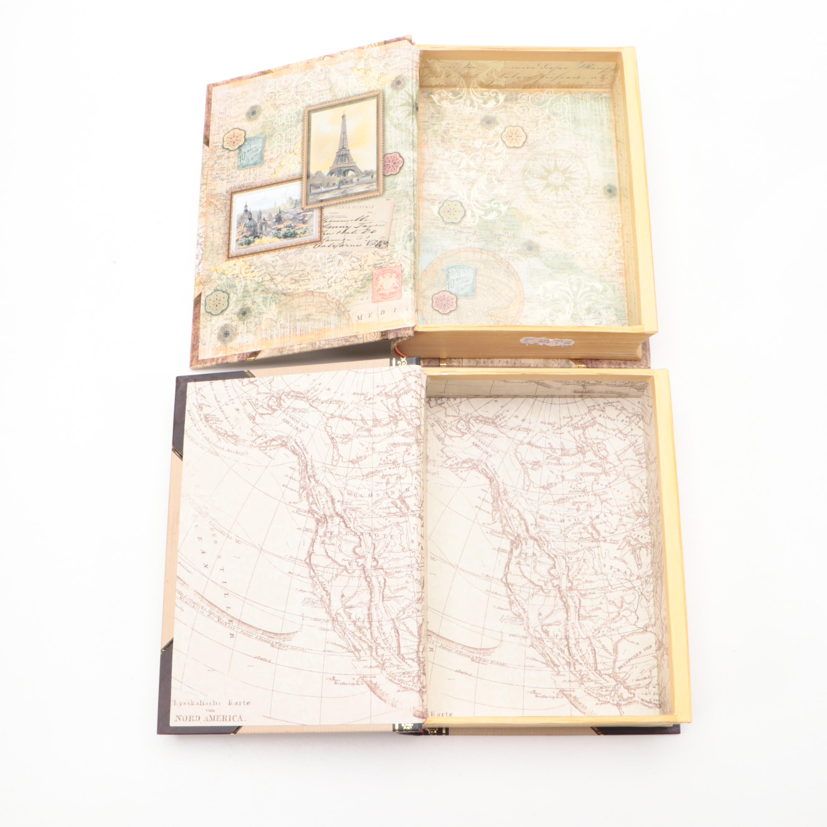 Faux Book Storage Boxes