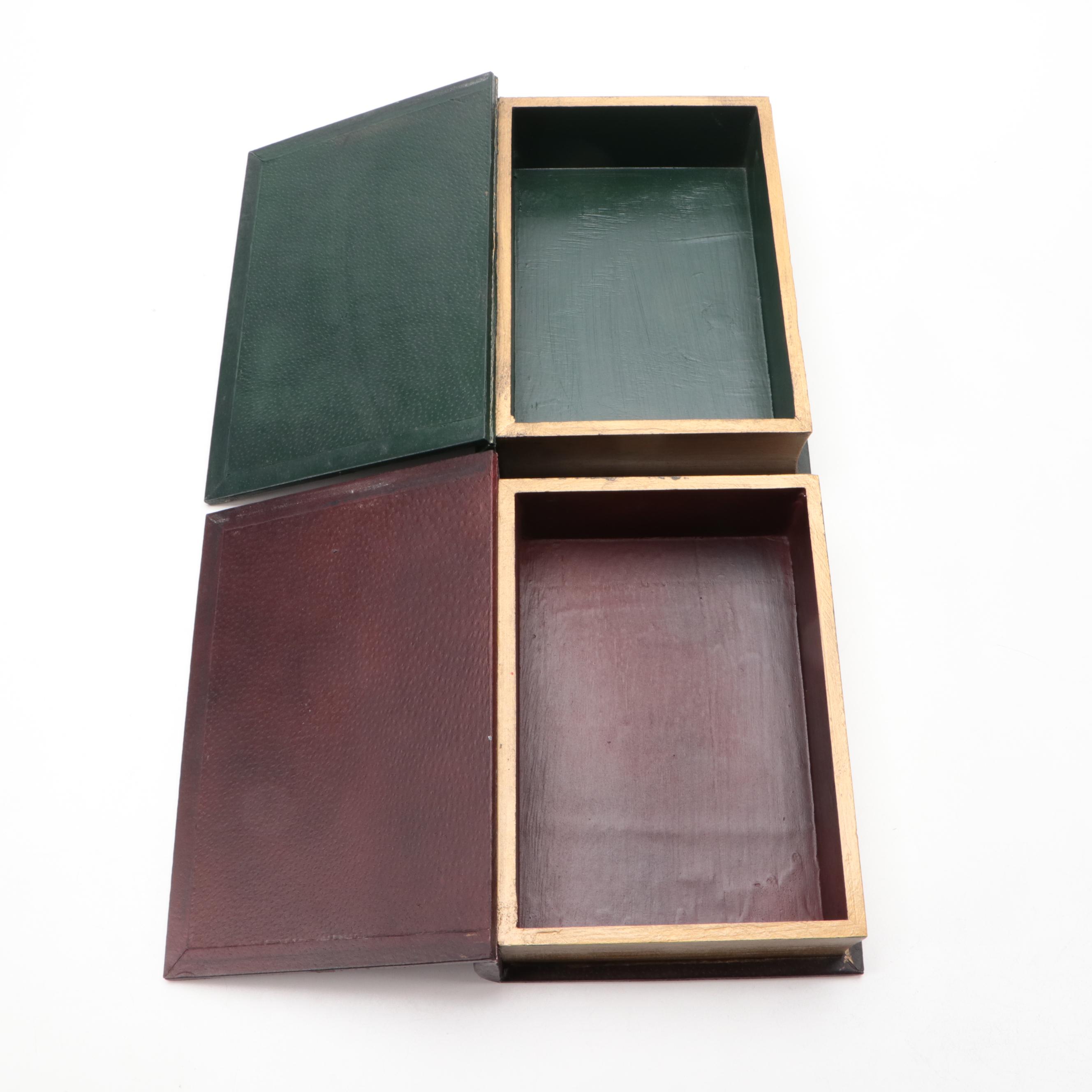 Faux Book Storage Boxes