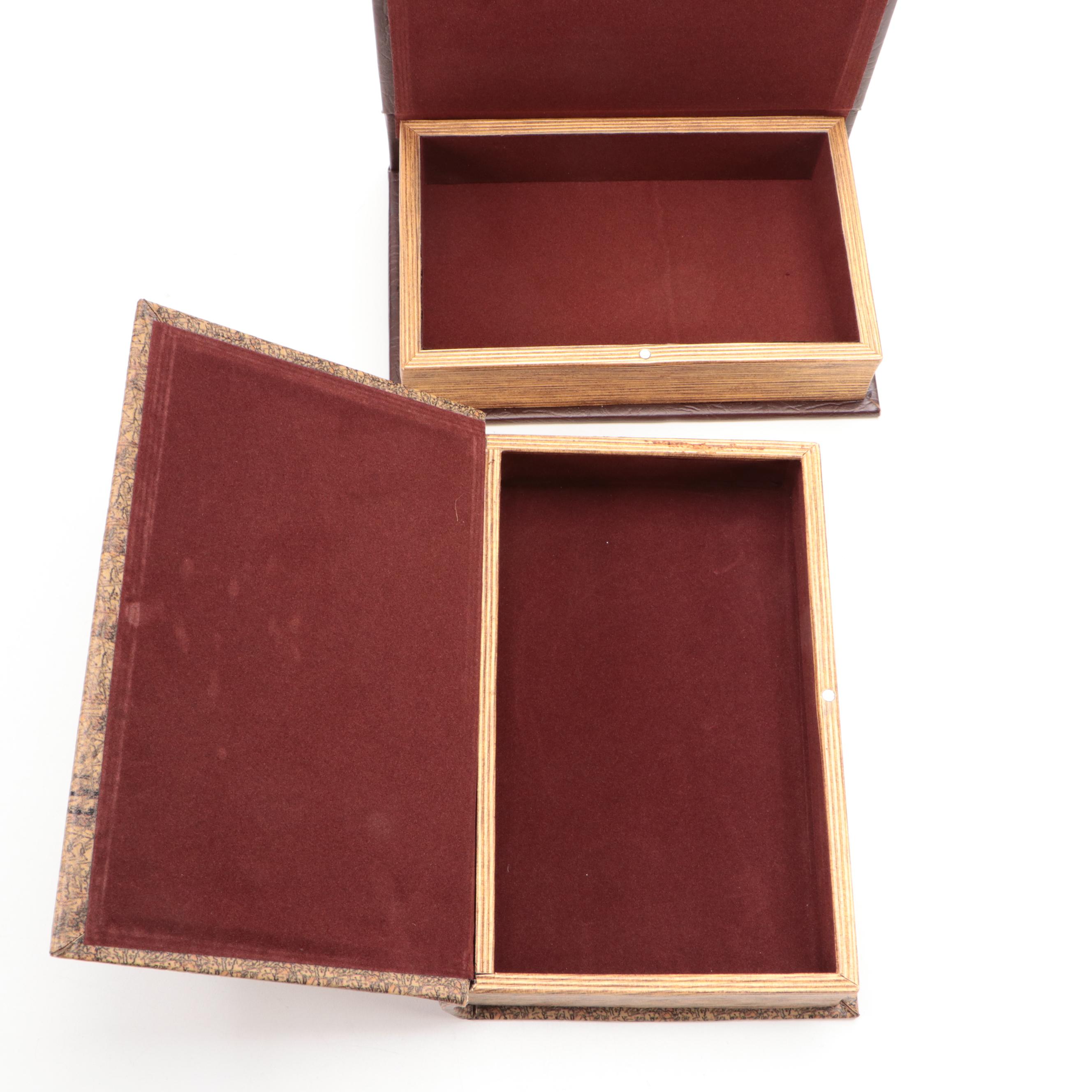 Faux Book Storage Boxes