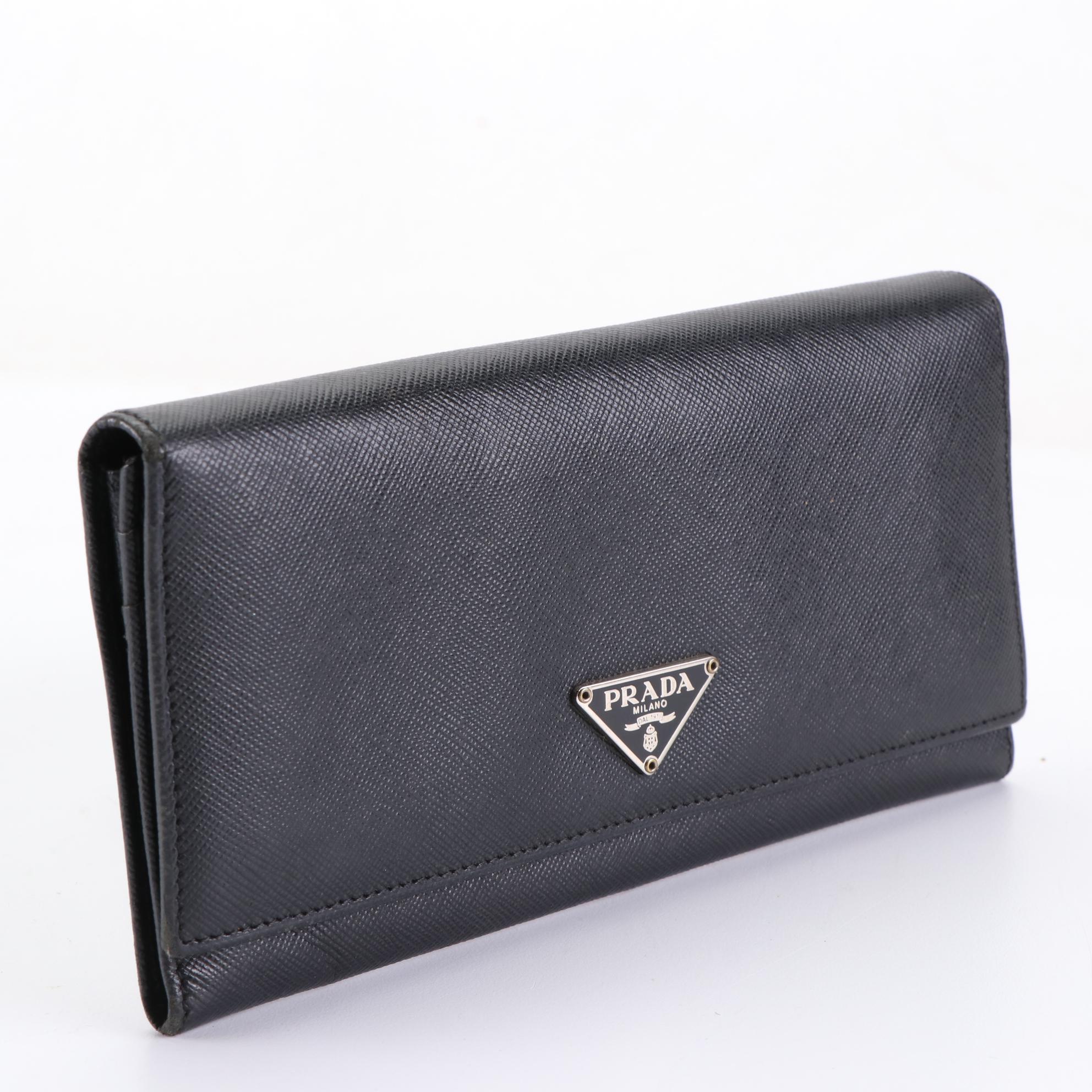 Prada Saffiano Leather Continental Wallet