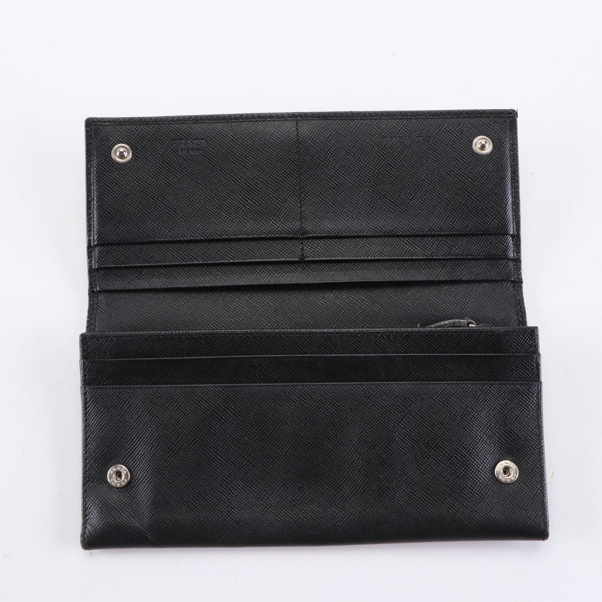 Prada Saffiano Leather Continental Wallet
