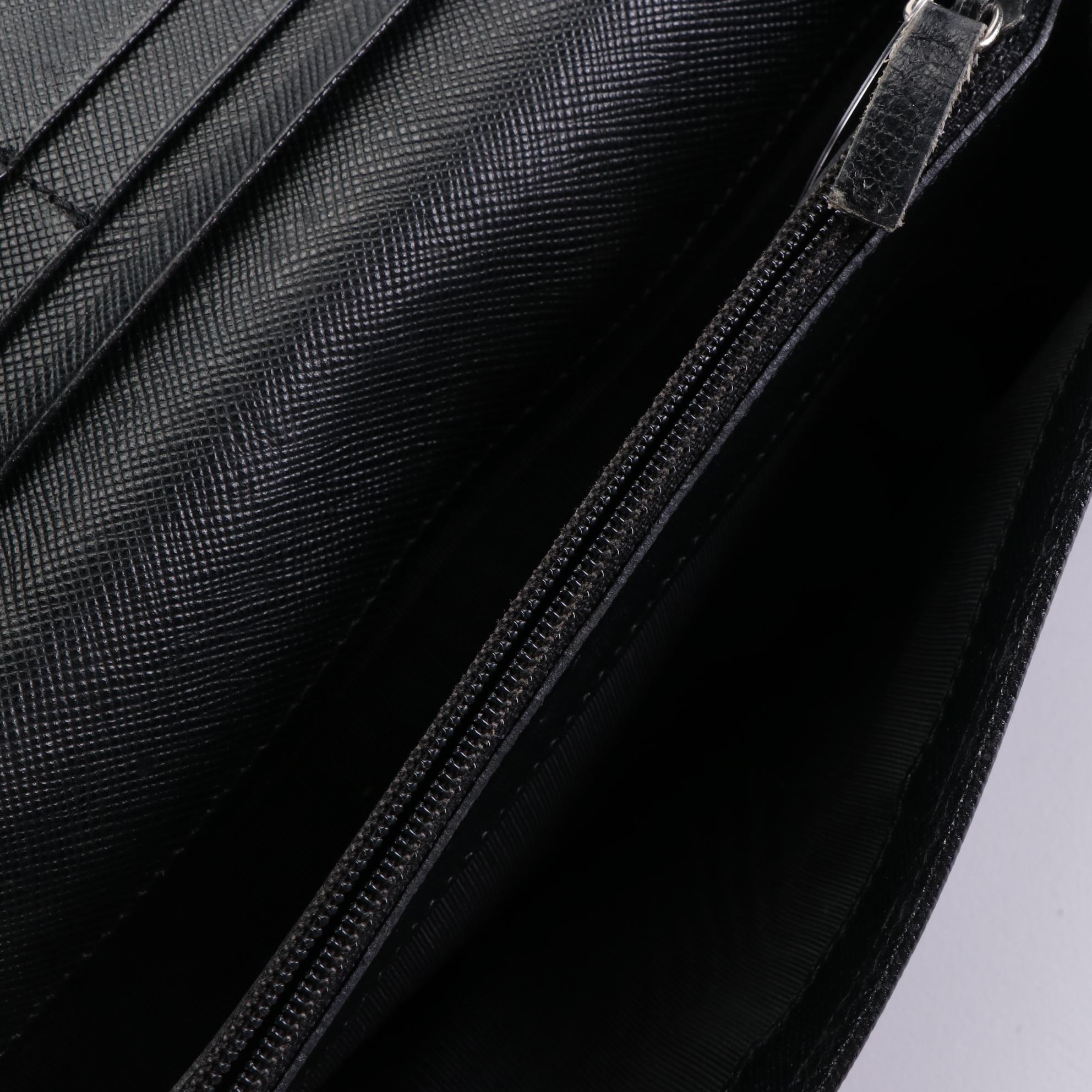 Prada Saffiano Leather Continental Wallet