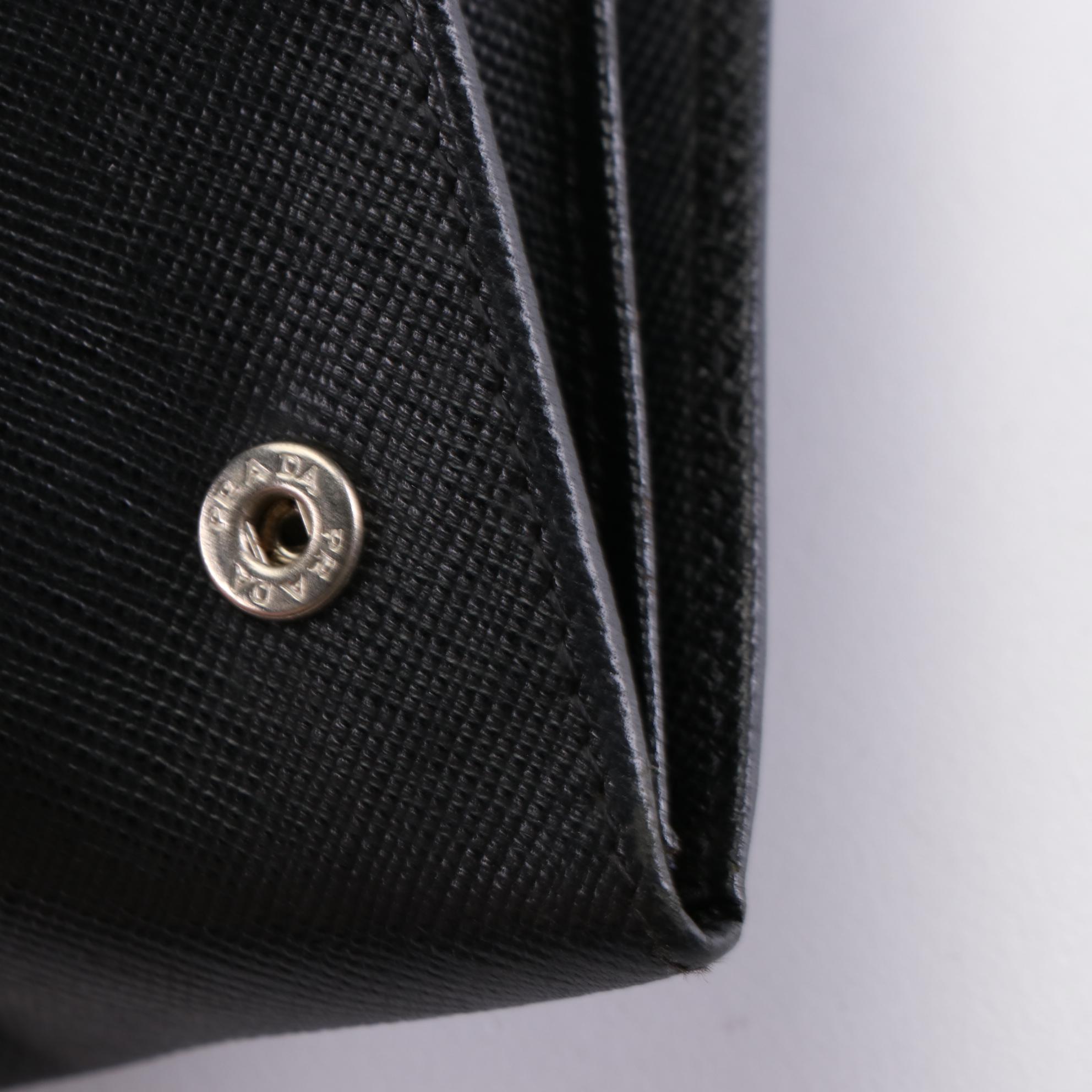 Prada Saffiano Leather Continental Wallet