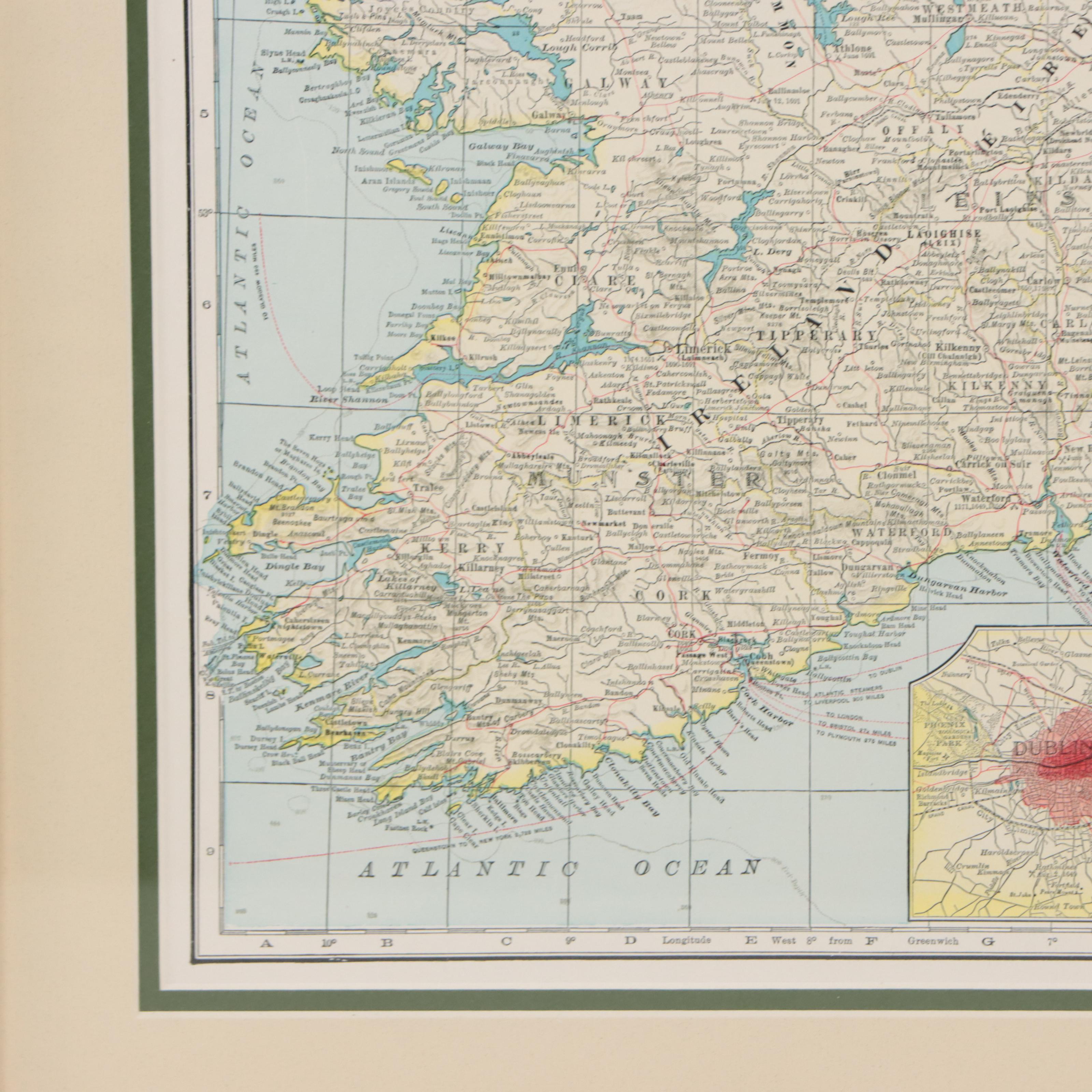C.S. Hammond & Co. Map "Ireland," Early 20th Century