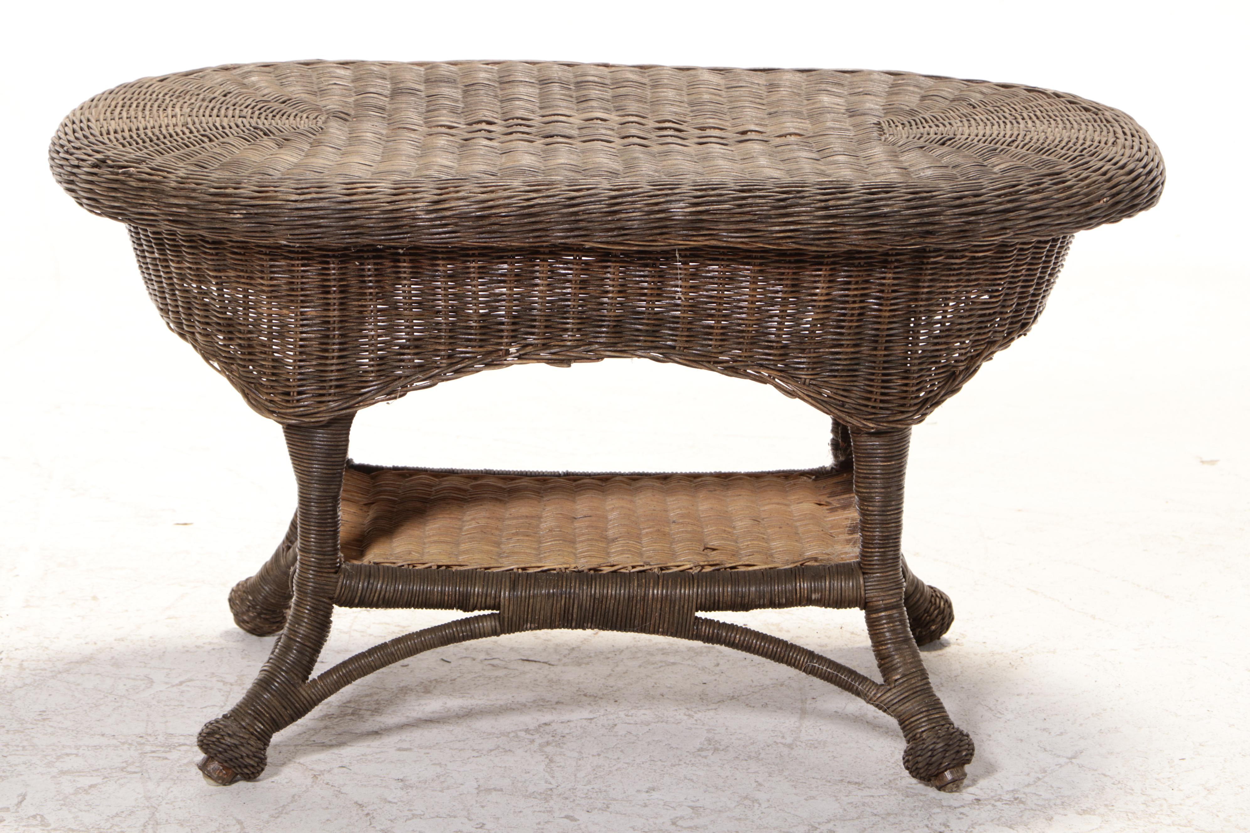 Rattan and Wicker Patio Coffee Table