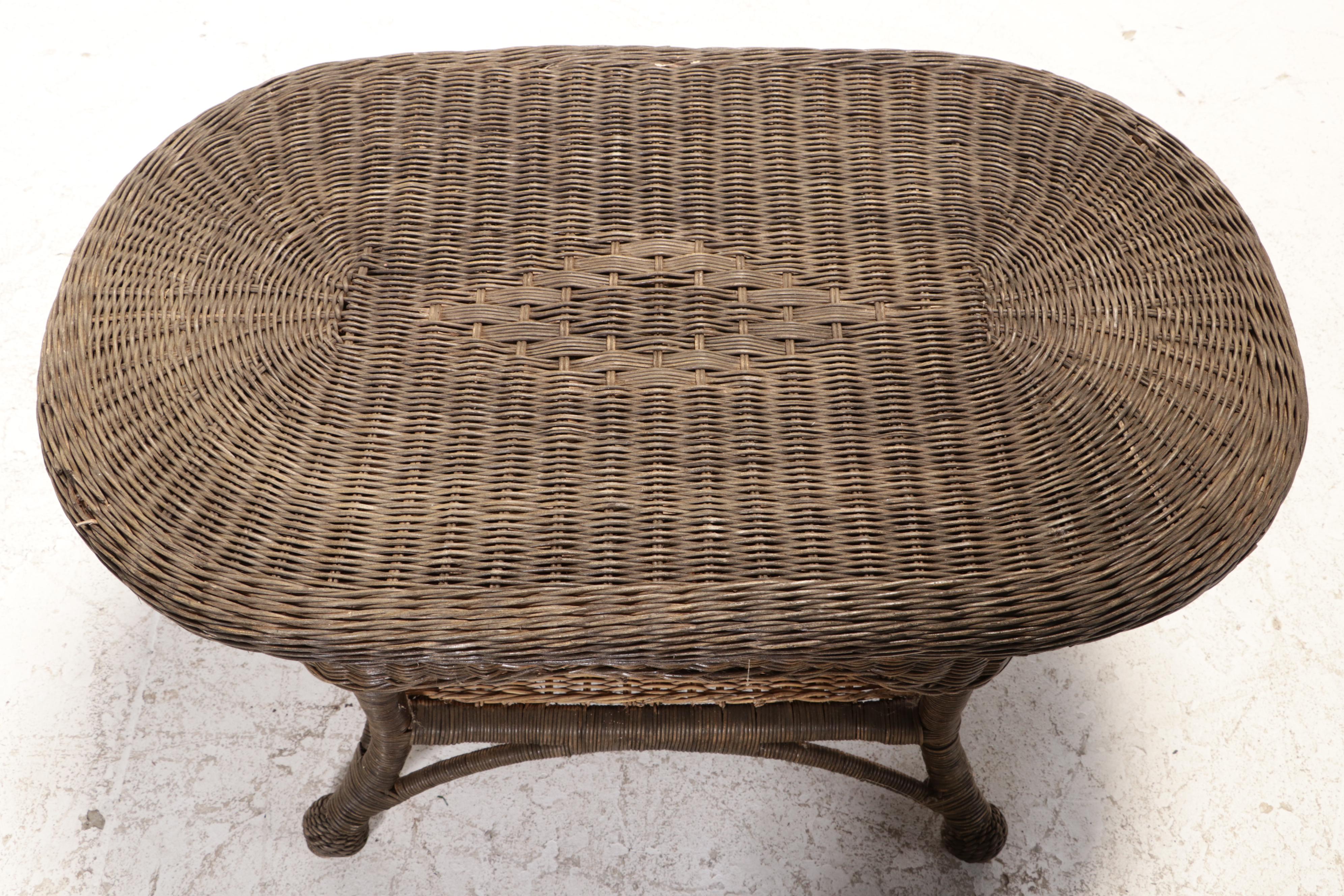 Rattan and Wicker Patio Coffee Table