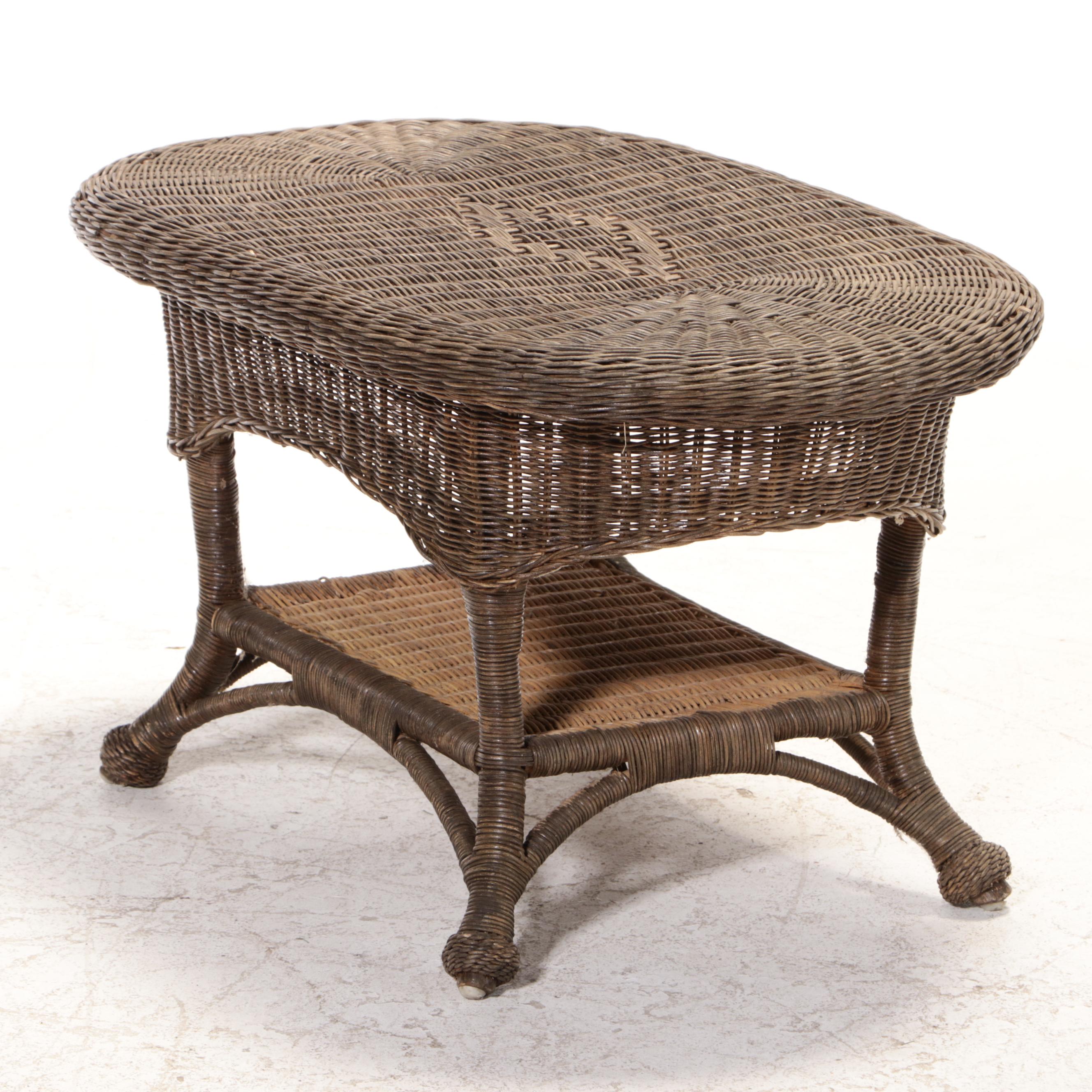 Rattan and Wicker Patio Coffee Table