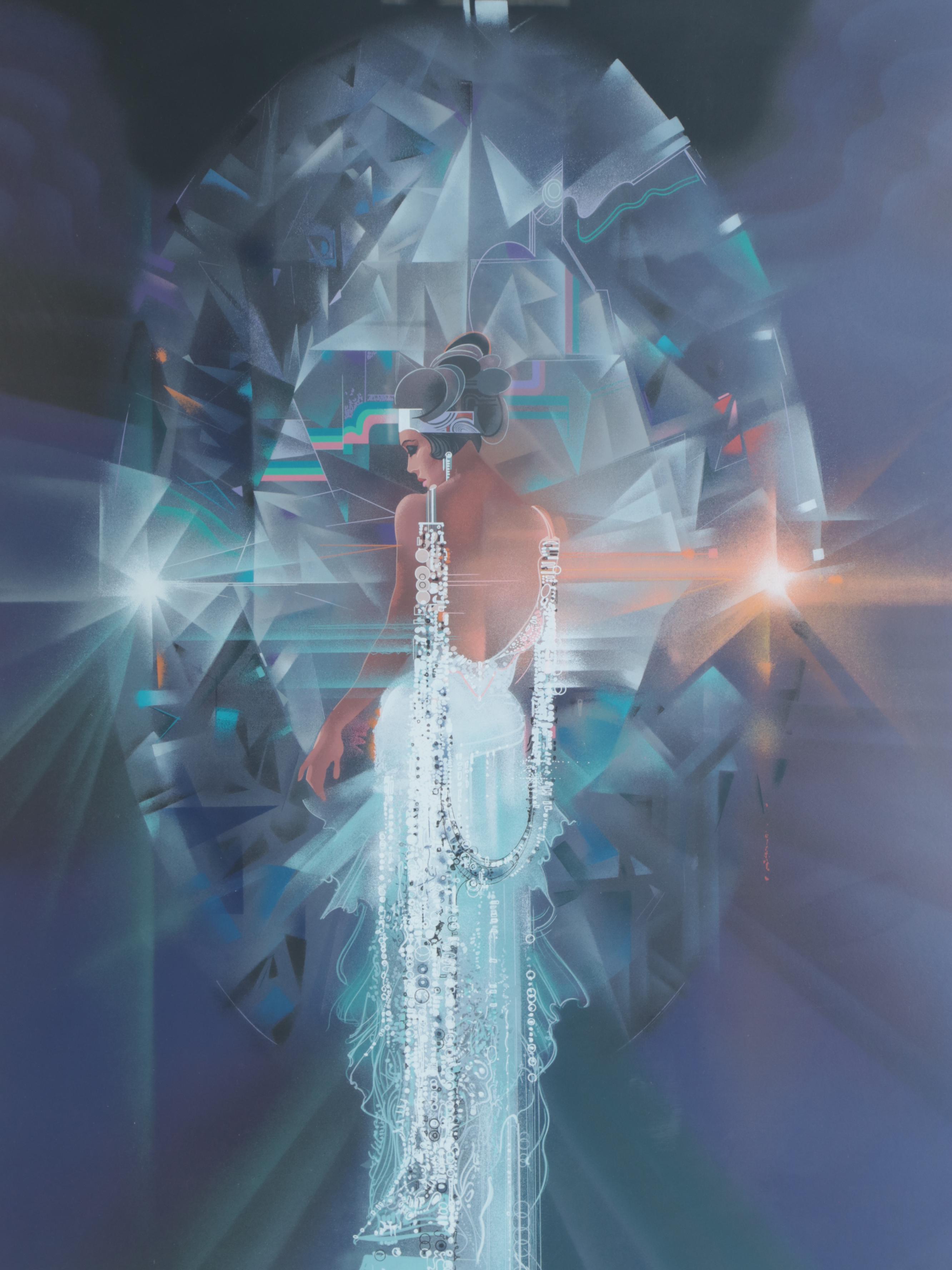 Robert Peak Serigraph "White Lady," 1987