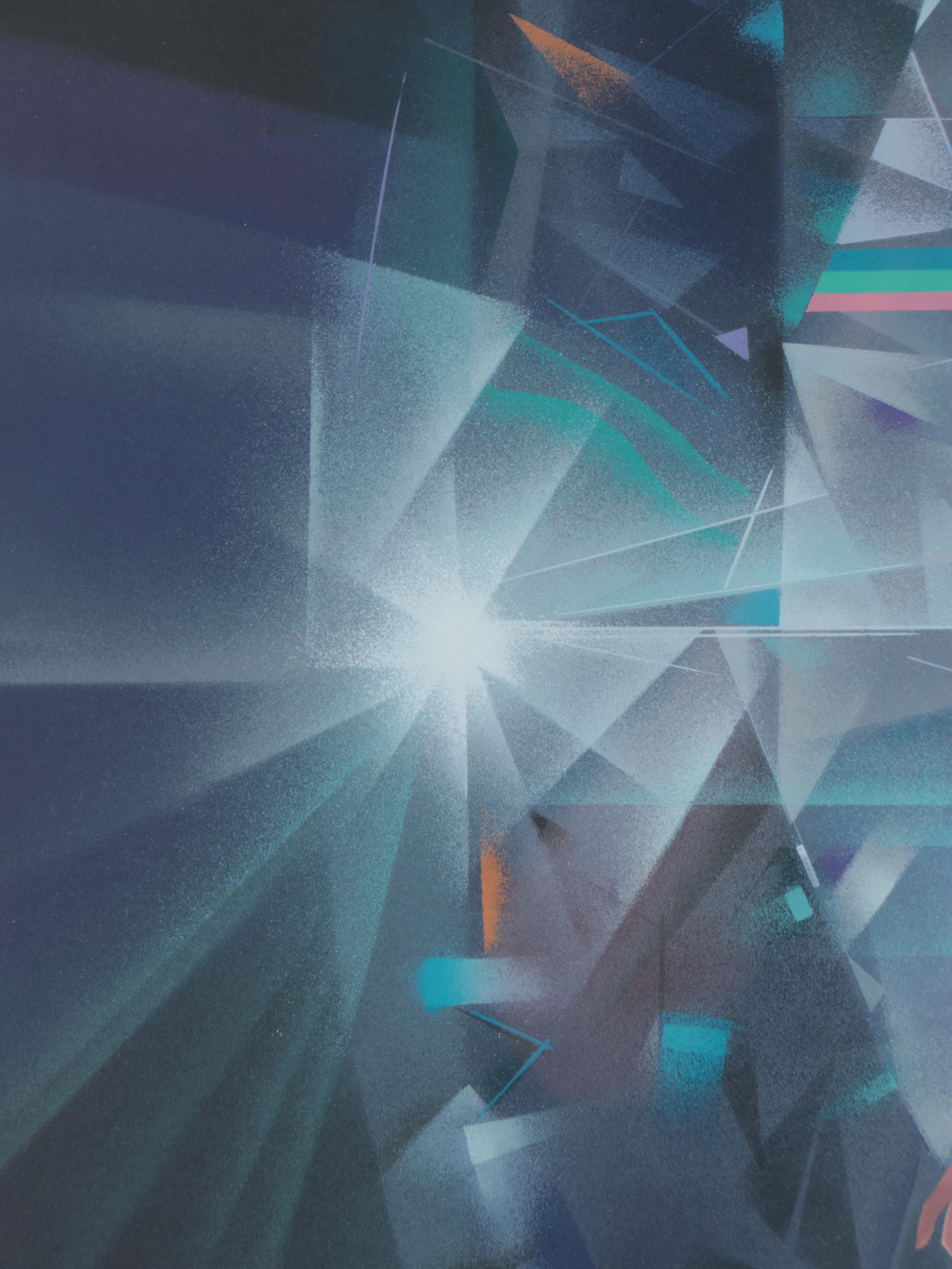 Robert Peak Serigraph "White Lady," 1987