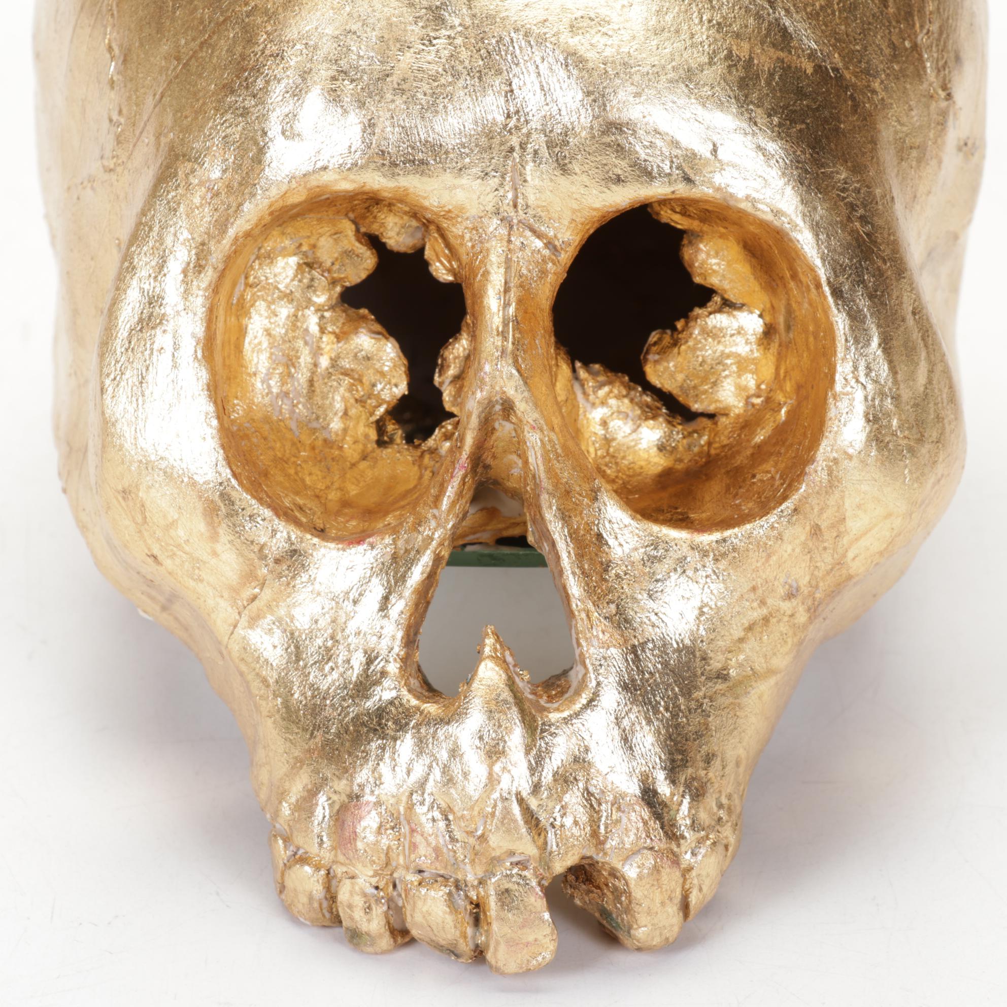 Composite Skull Replica Sculpture, Late 20th Century