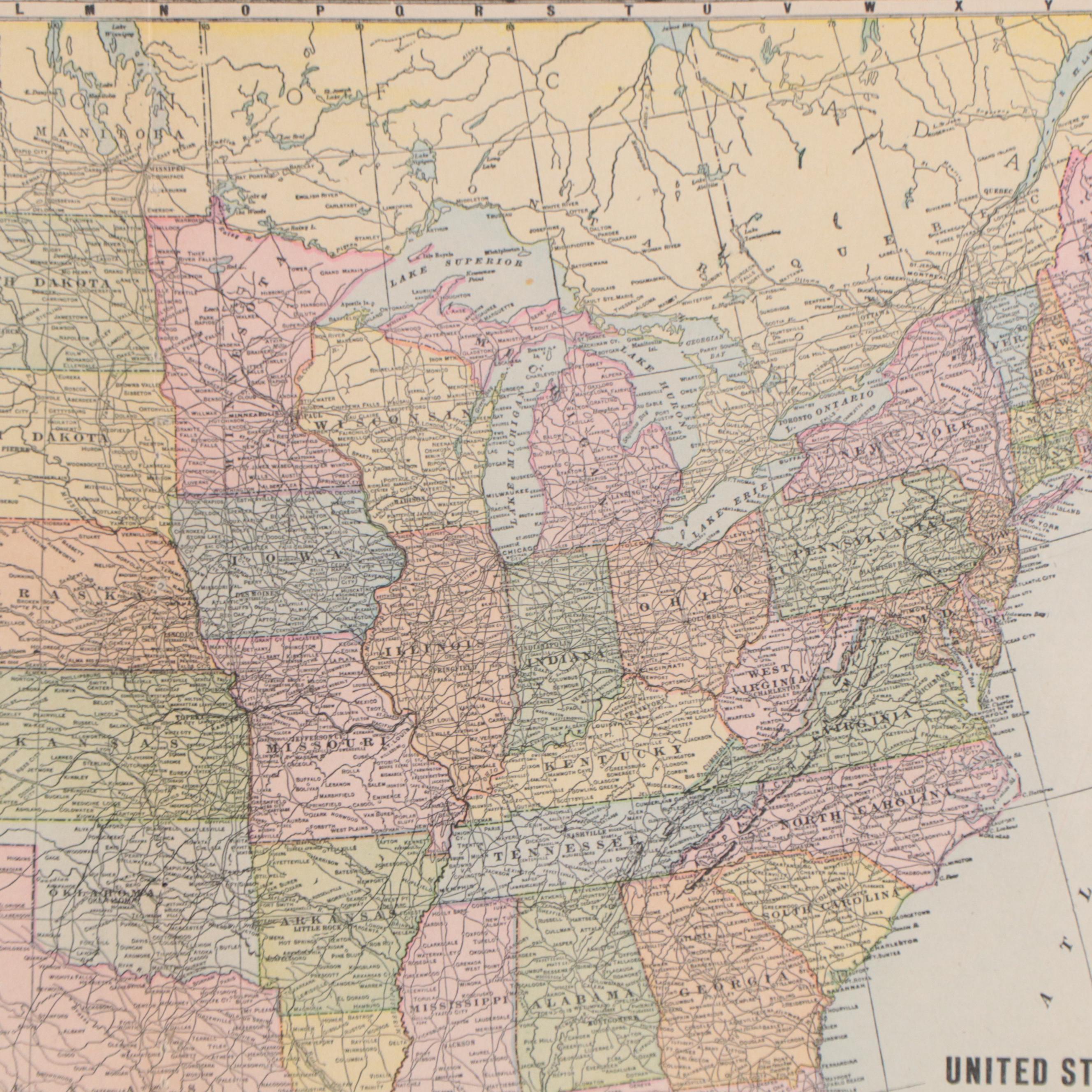 The Geographical Publishing Co. Map "United States," Early 20th Century