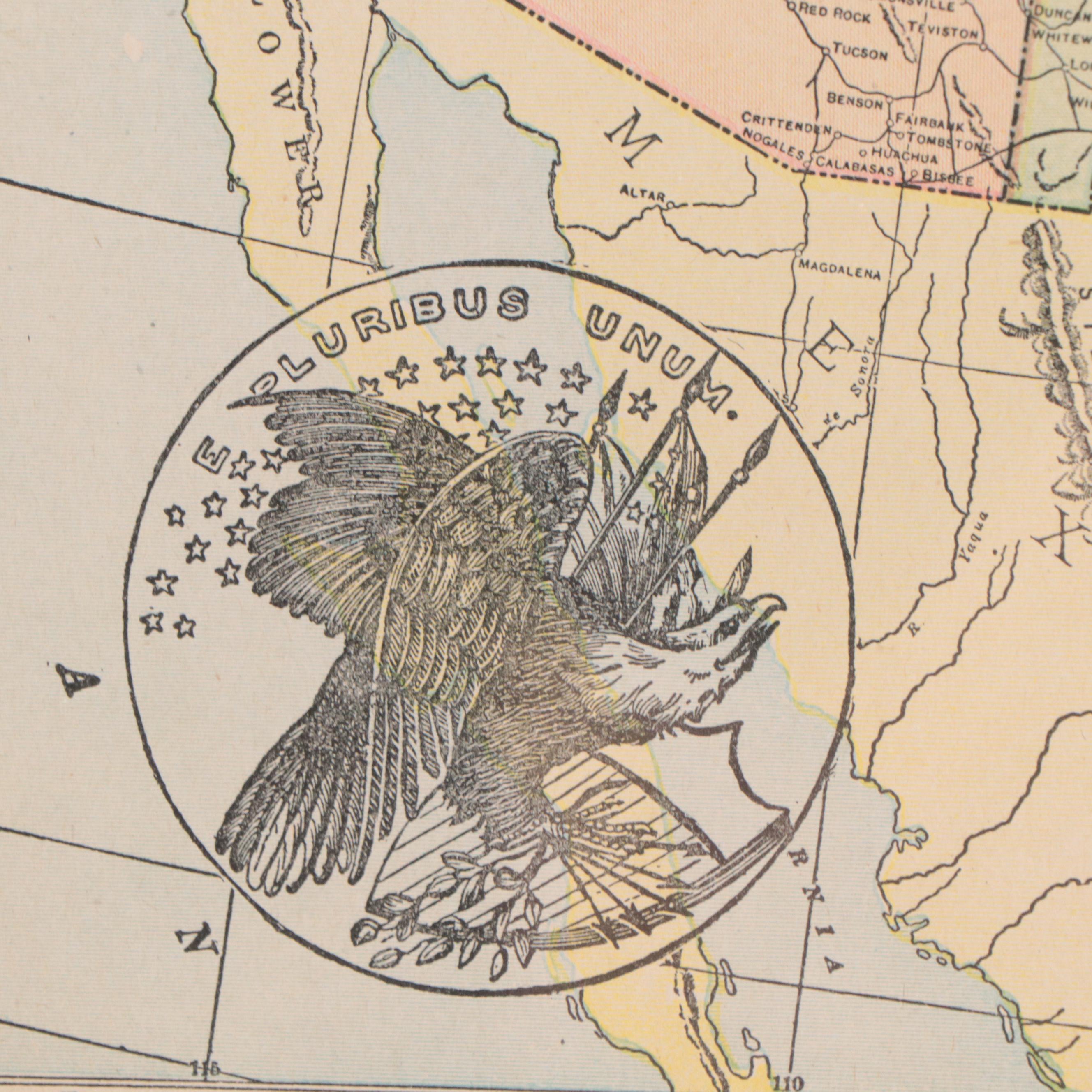 The Geographical Publishing Co. Map "United States," Early 20th Century