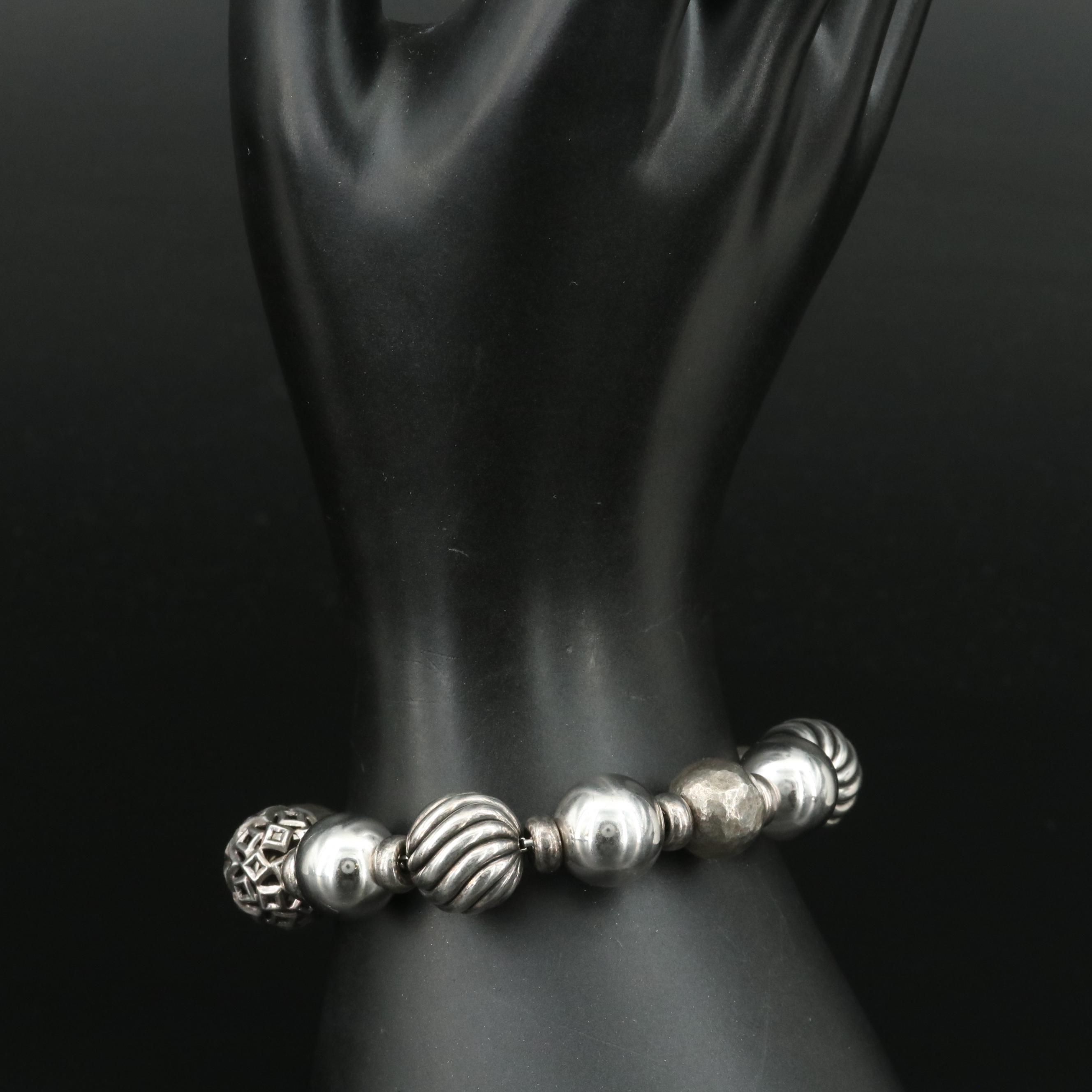 David Yurman Sterling Elements Bead Bracelet