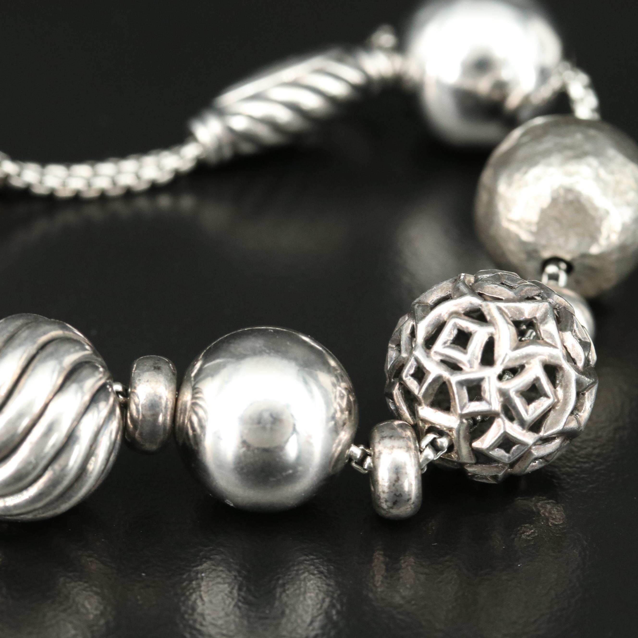 David Yurman Sterling Elements Bead Bracelet