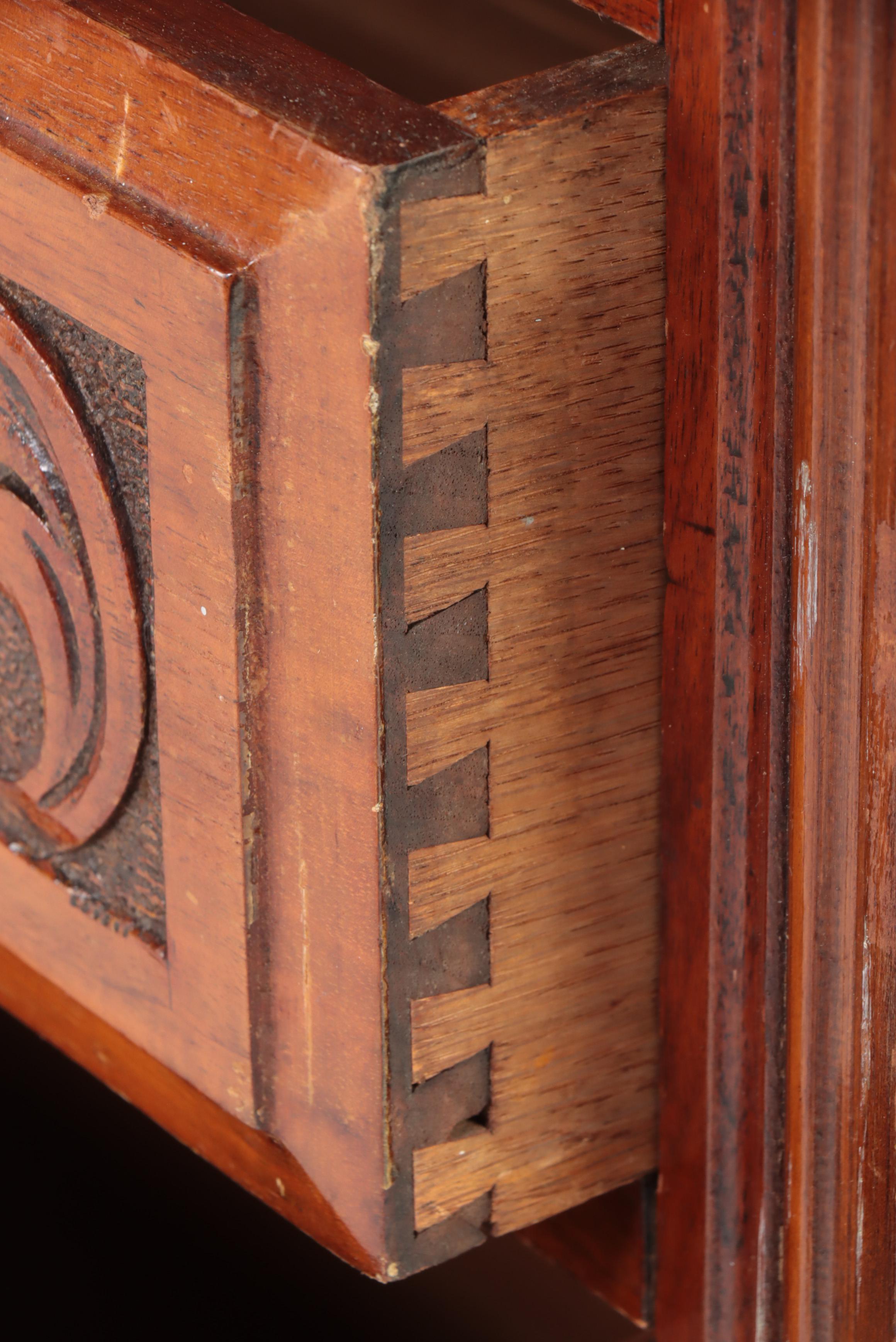Victorian Walnut Chest of Drawers, Late 19th Century