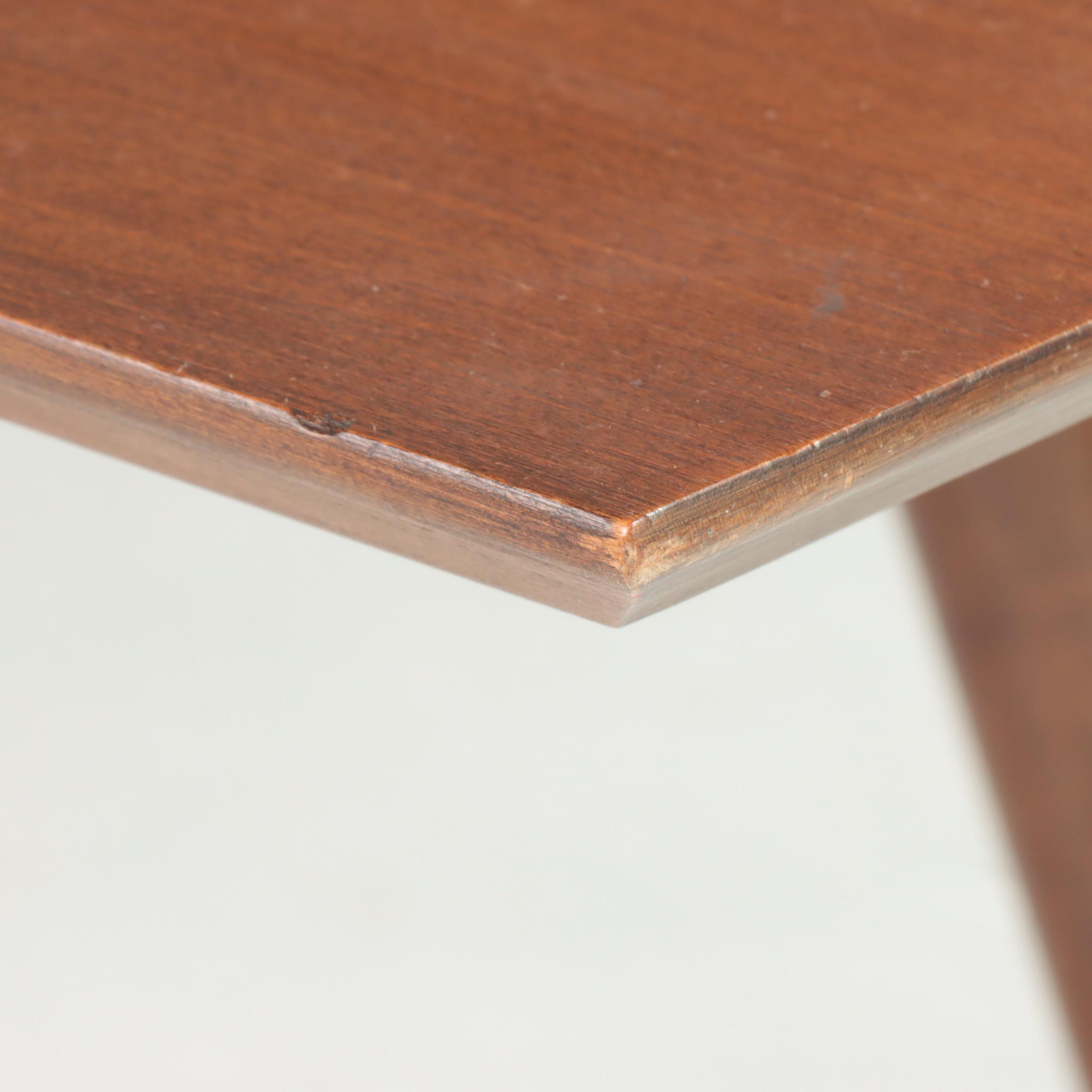 Mid Century Modern Walnut-Finish Low Table