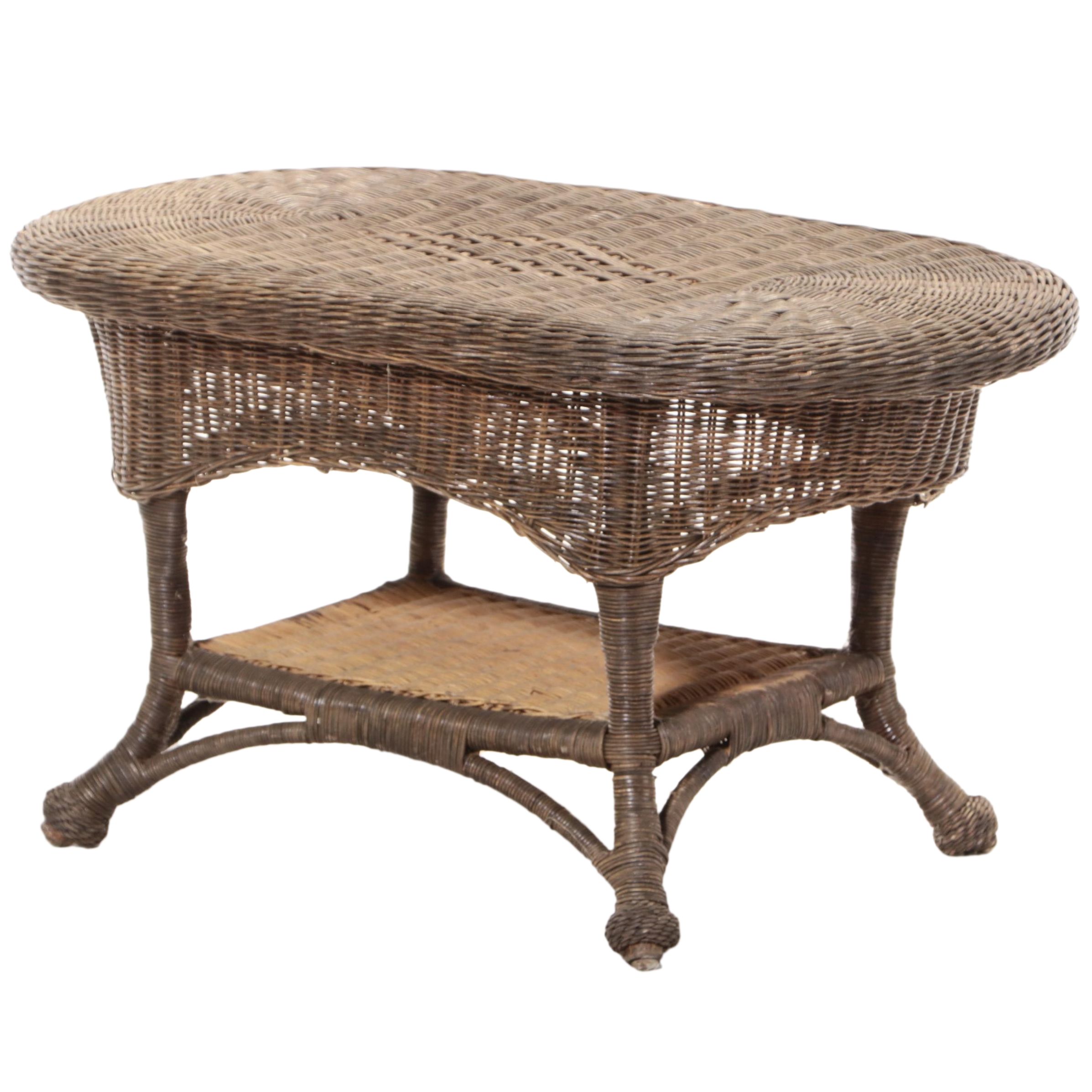 Rattan and Wicker Patio Coffee Table