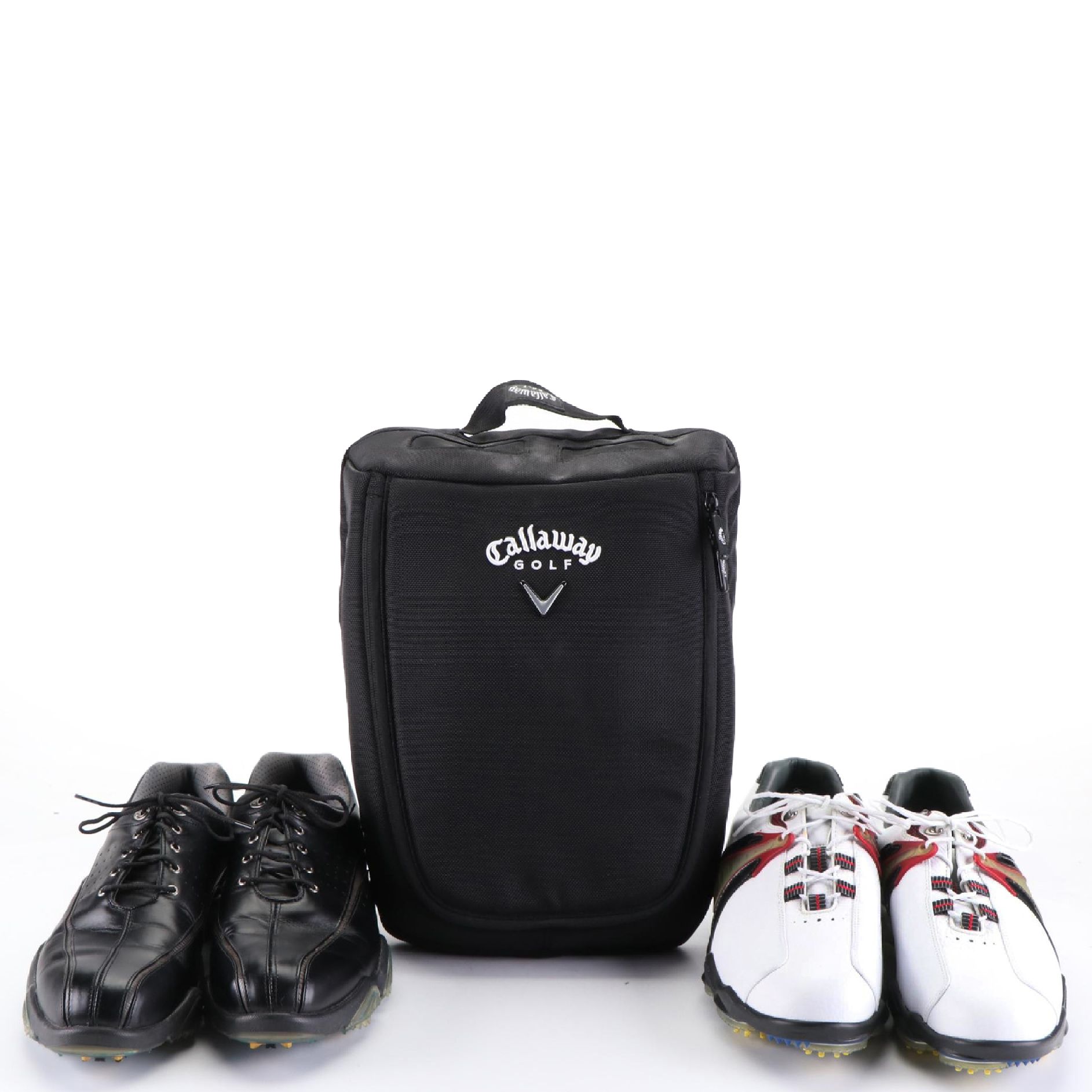Men's Dryjoys and Footjoy Synr-G Golf Shoes with Callaway Golf Shoe Bag